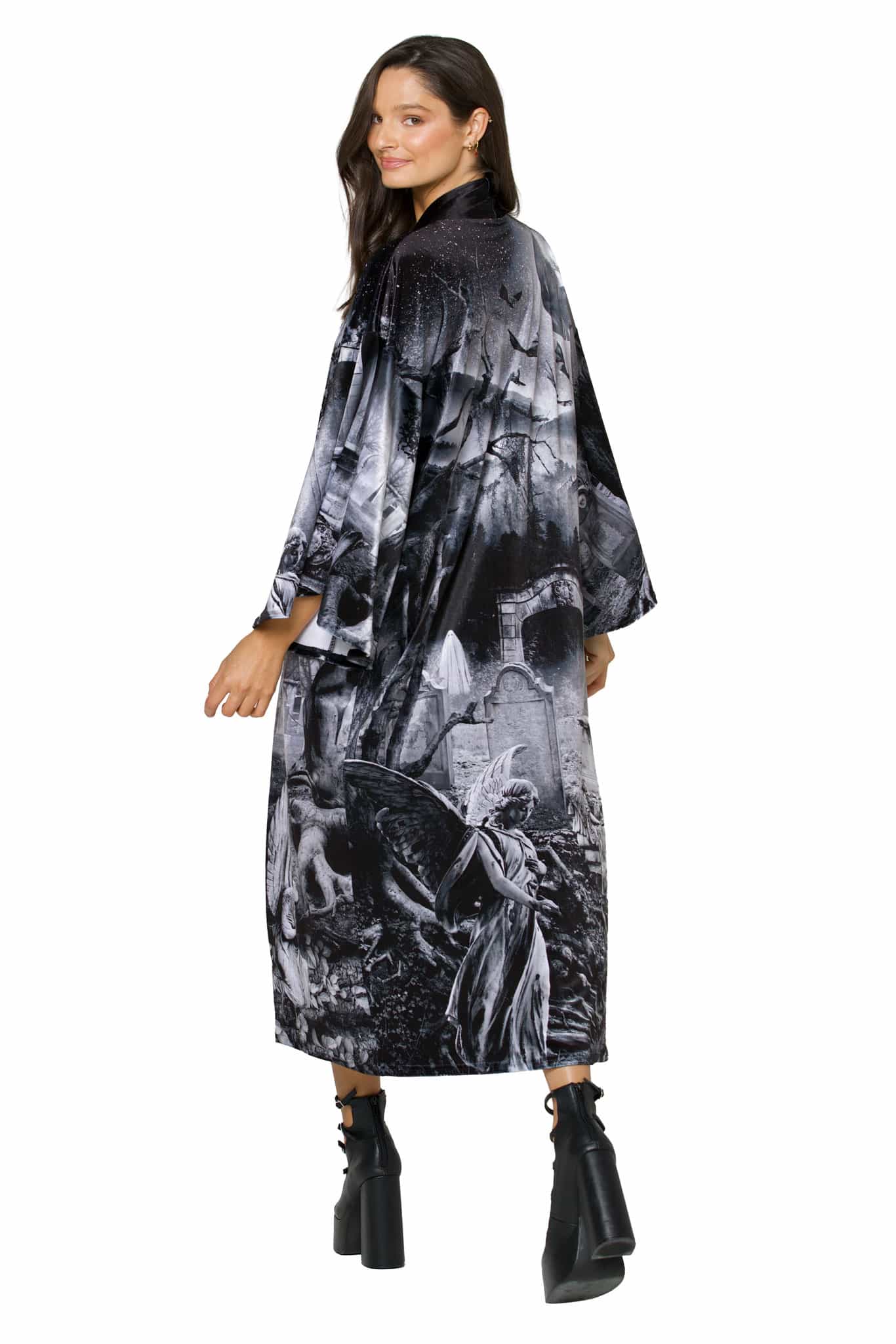 Necropolis Velvet Swan Kimono - Image 6