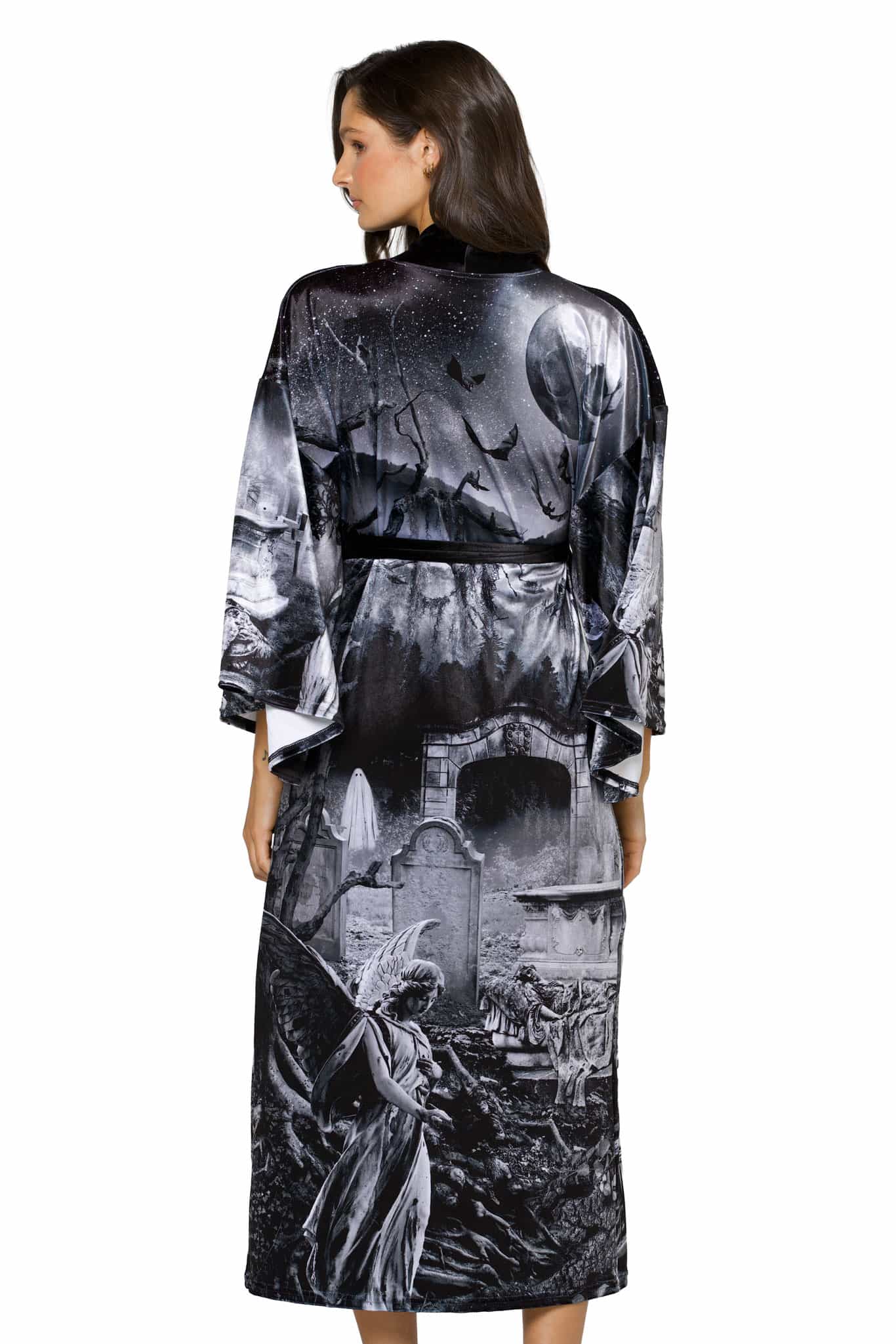 Necropolis Velvet Swan Kimono - Image 7