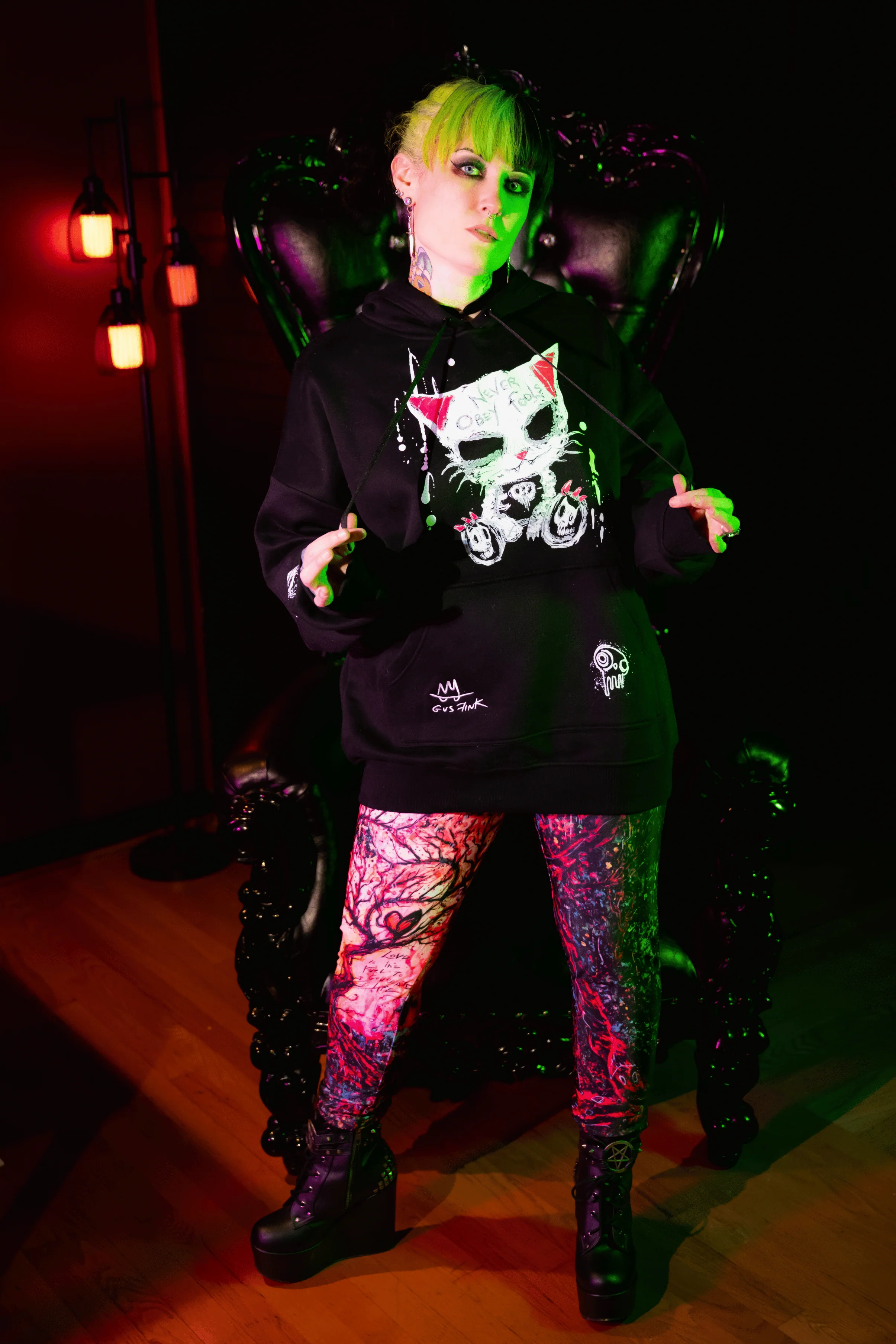 Never Obey Fools Kangaroo Pocket Hoodie - Image 2