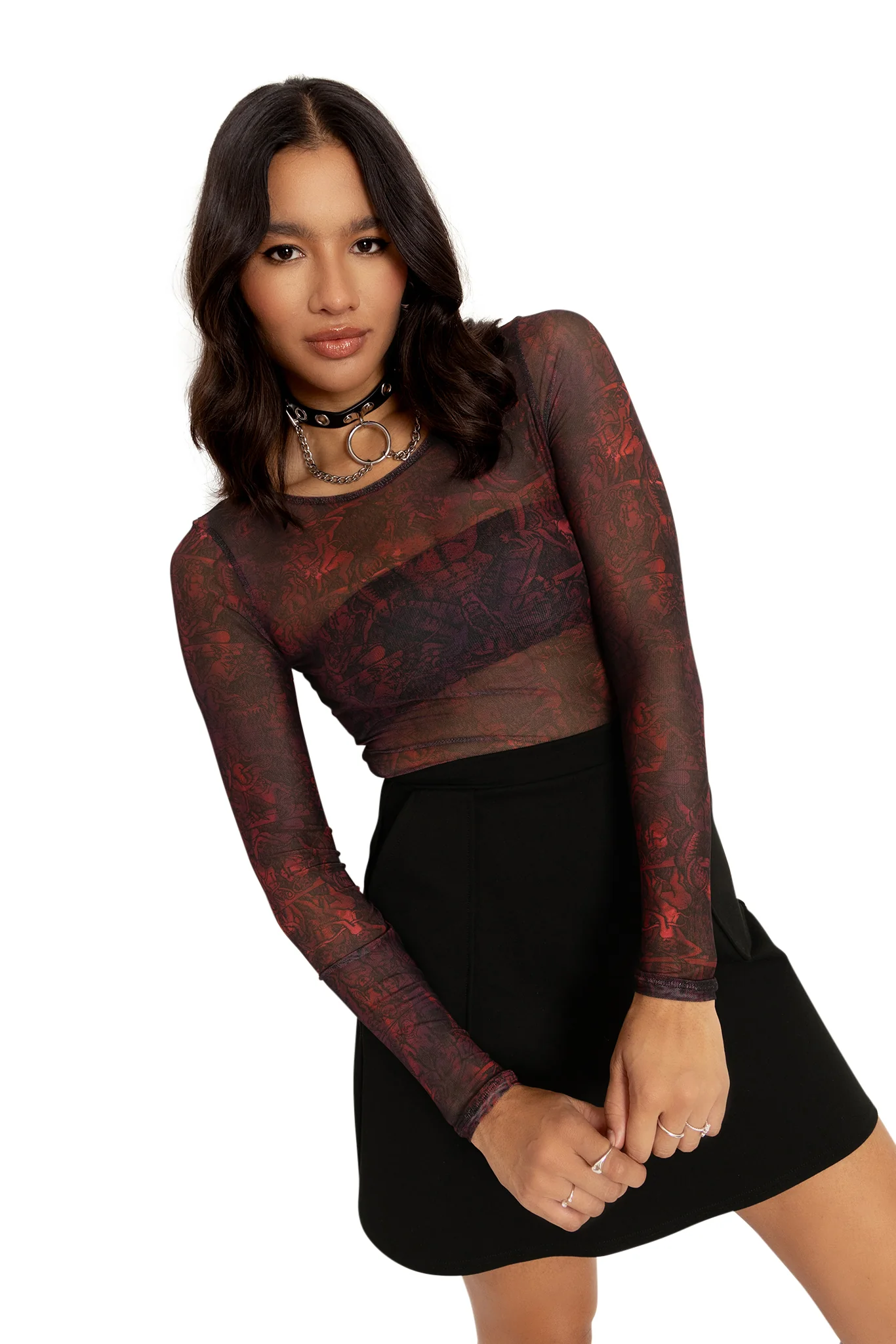 Nine Circles Sheer Long Sleeve Bodysuit - Image 7