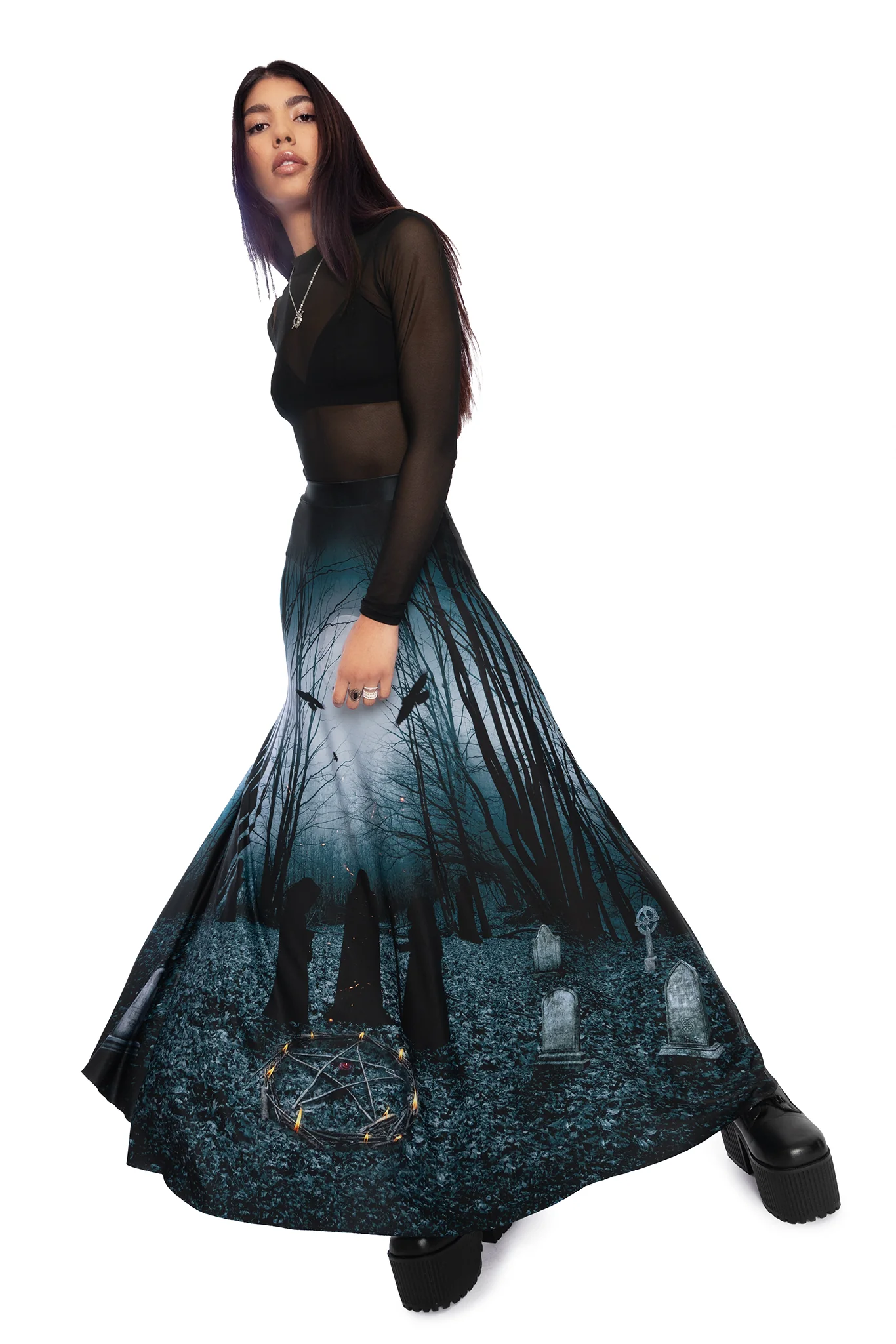 Nocturnal Rituals Maxi Skirt - Image 6