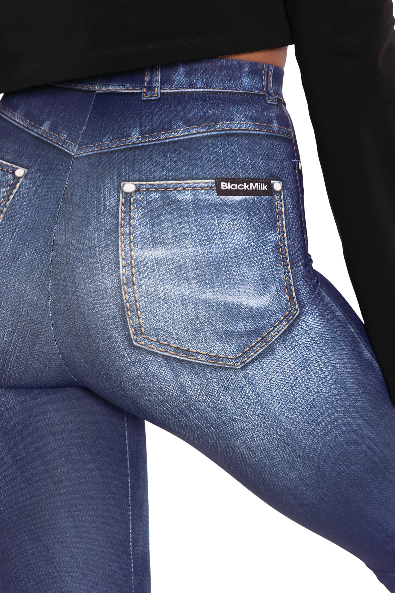 Not Actually Denim High Waisted Matte Finish Leggings - Image 4