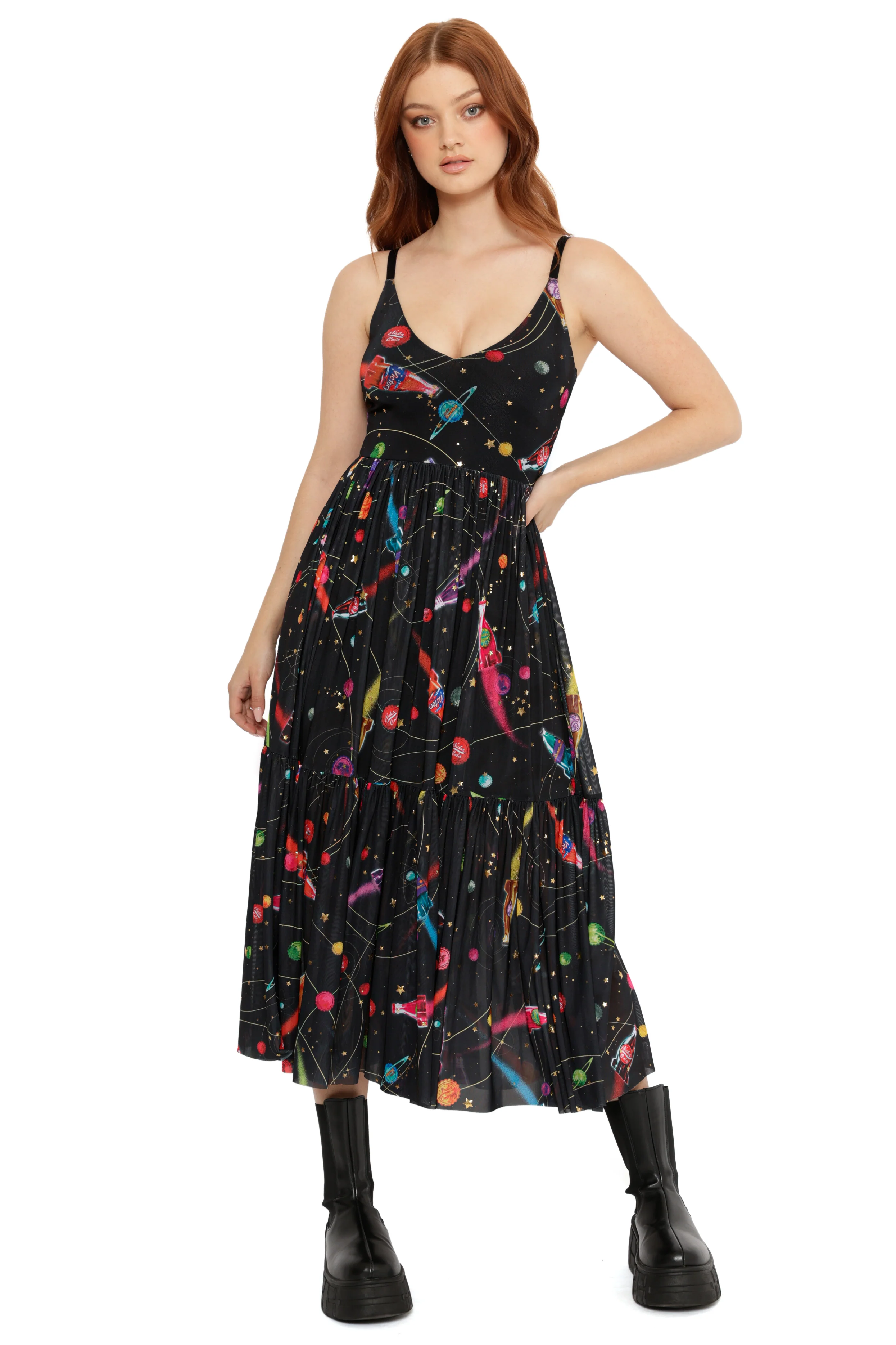 Nuka-Space Sheer Midaxi Dress - Image 3