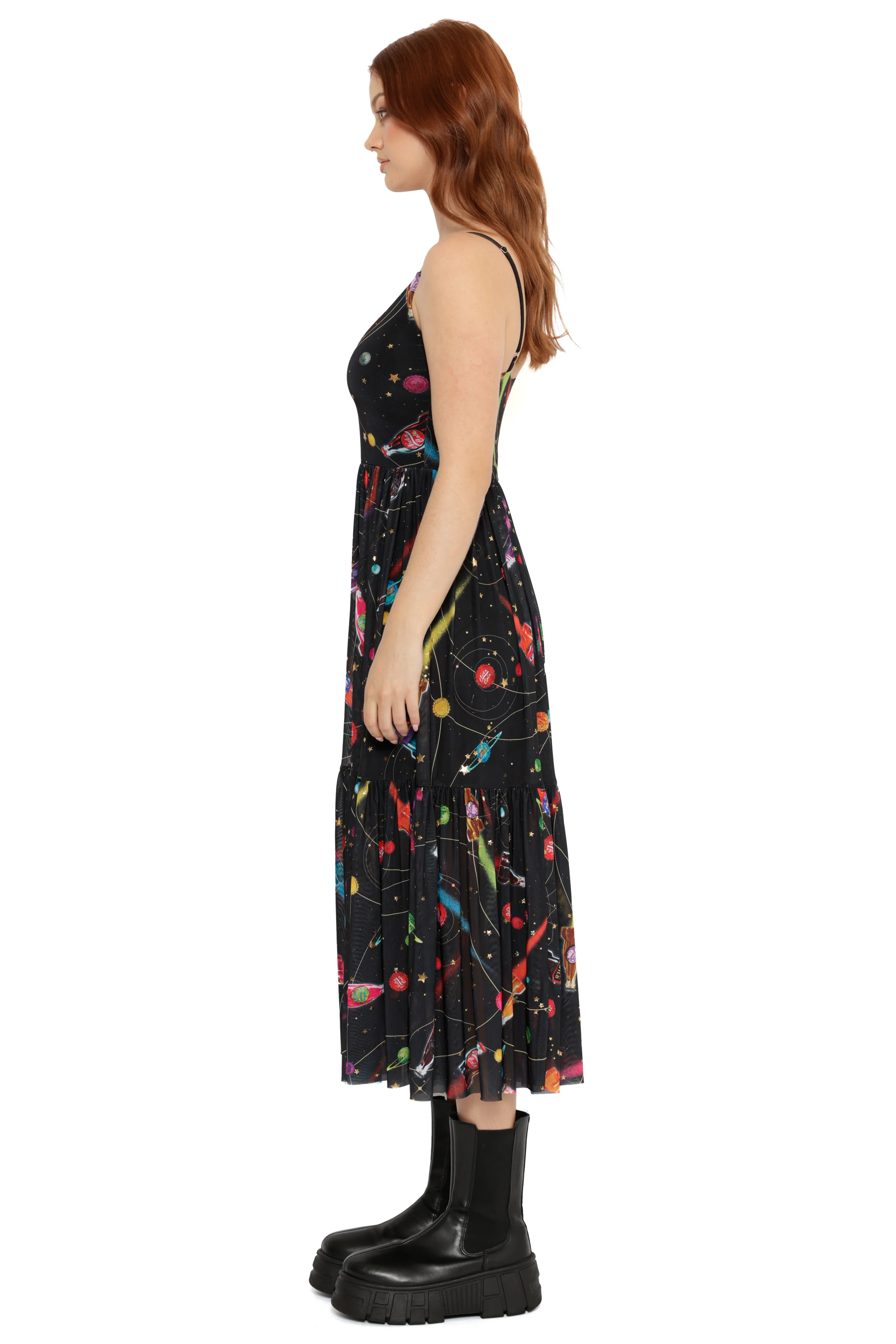 Nuka-Space Sheer Midaxi Dress - Image 4