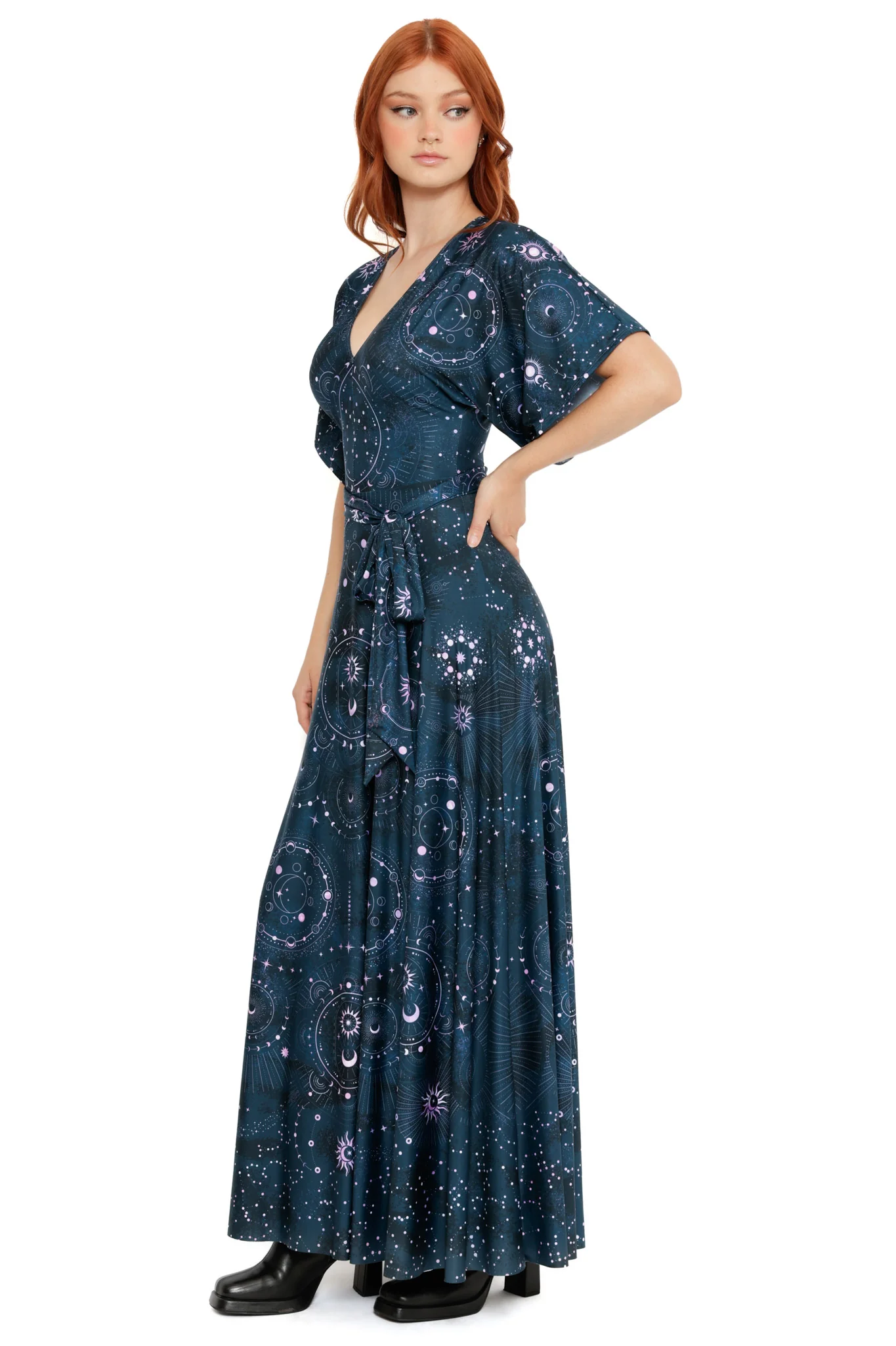 Obsidian Kimono Maxi Dress - Image 3