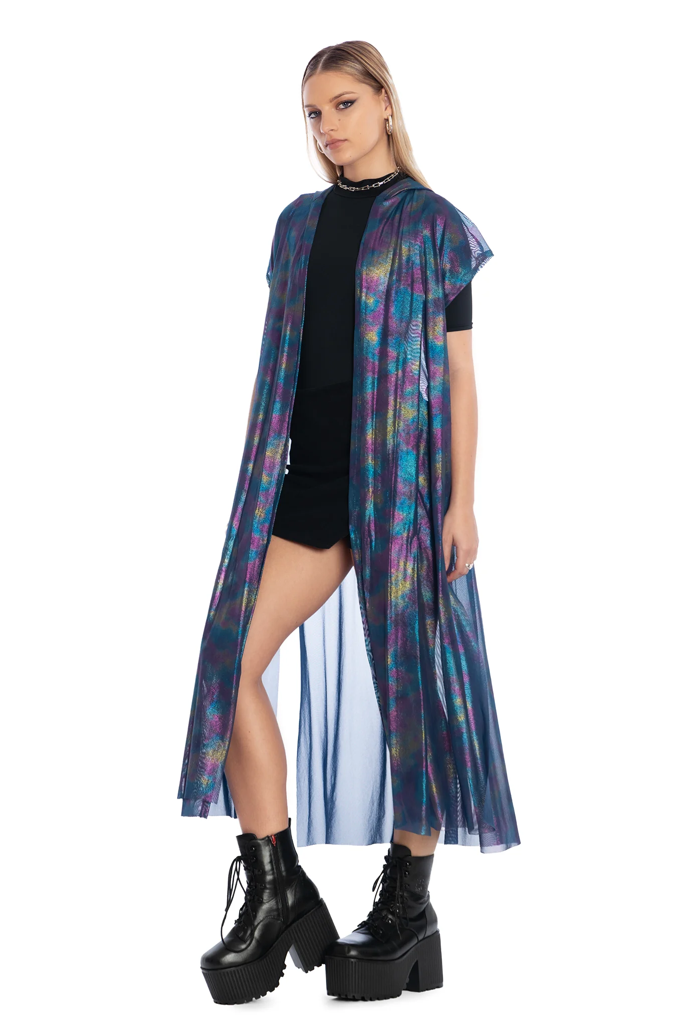 Ocean Gleam Sleeveless Wrap Robe - Image 5