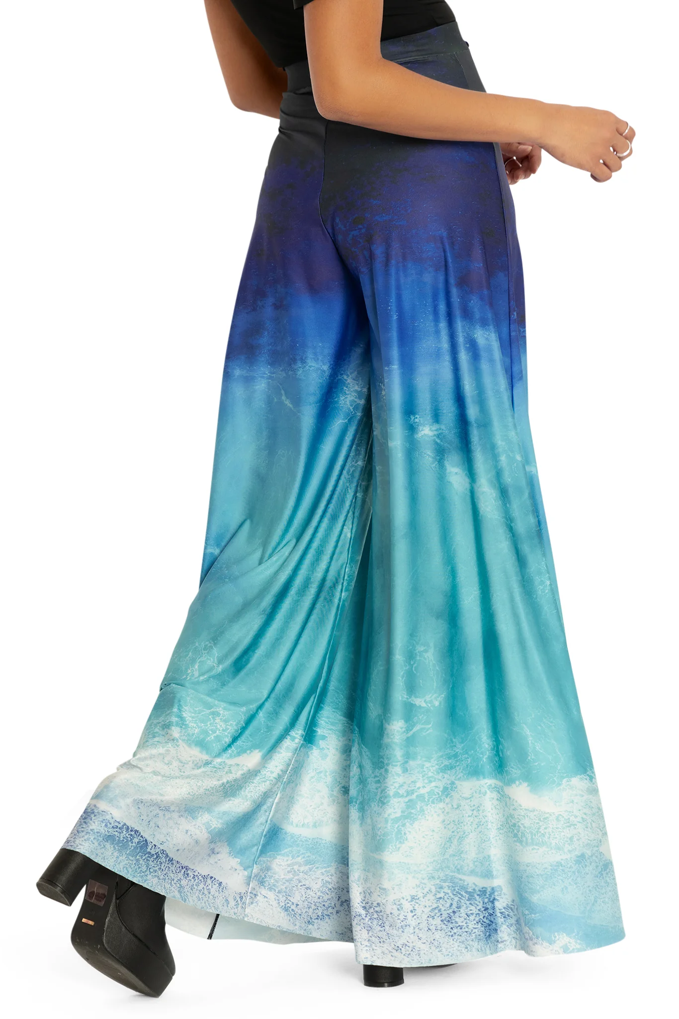 Ocean Waves Palazzo Pants - Image 2