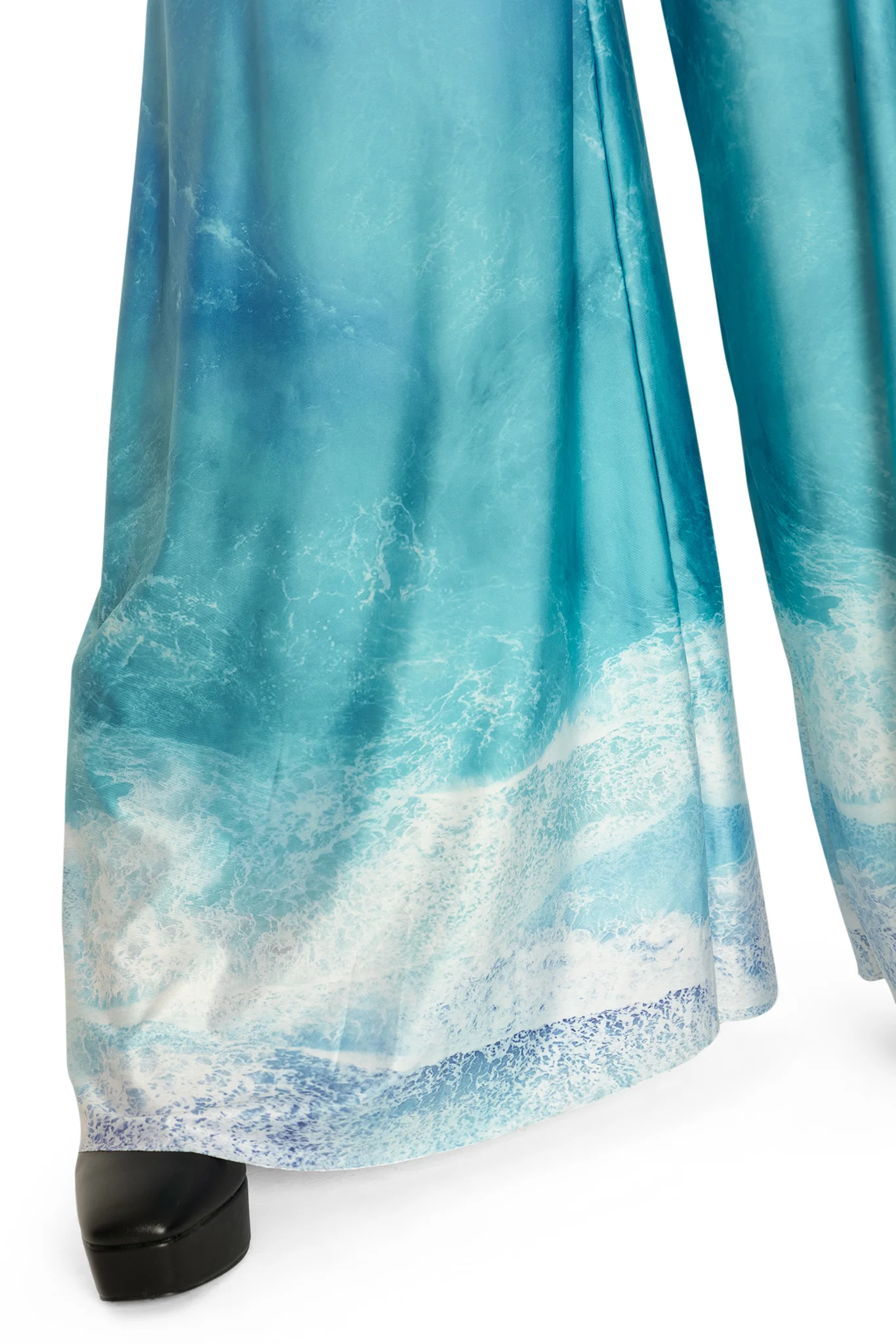 Ocean Waves Palazzo Pants - Image 3