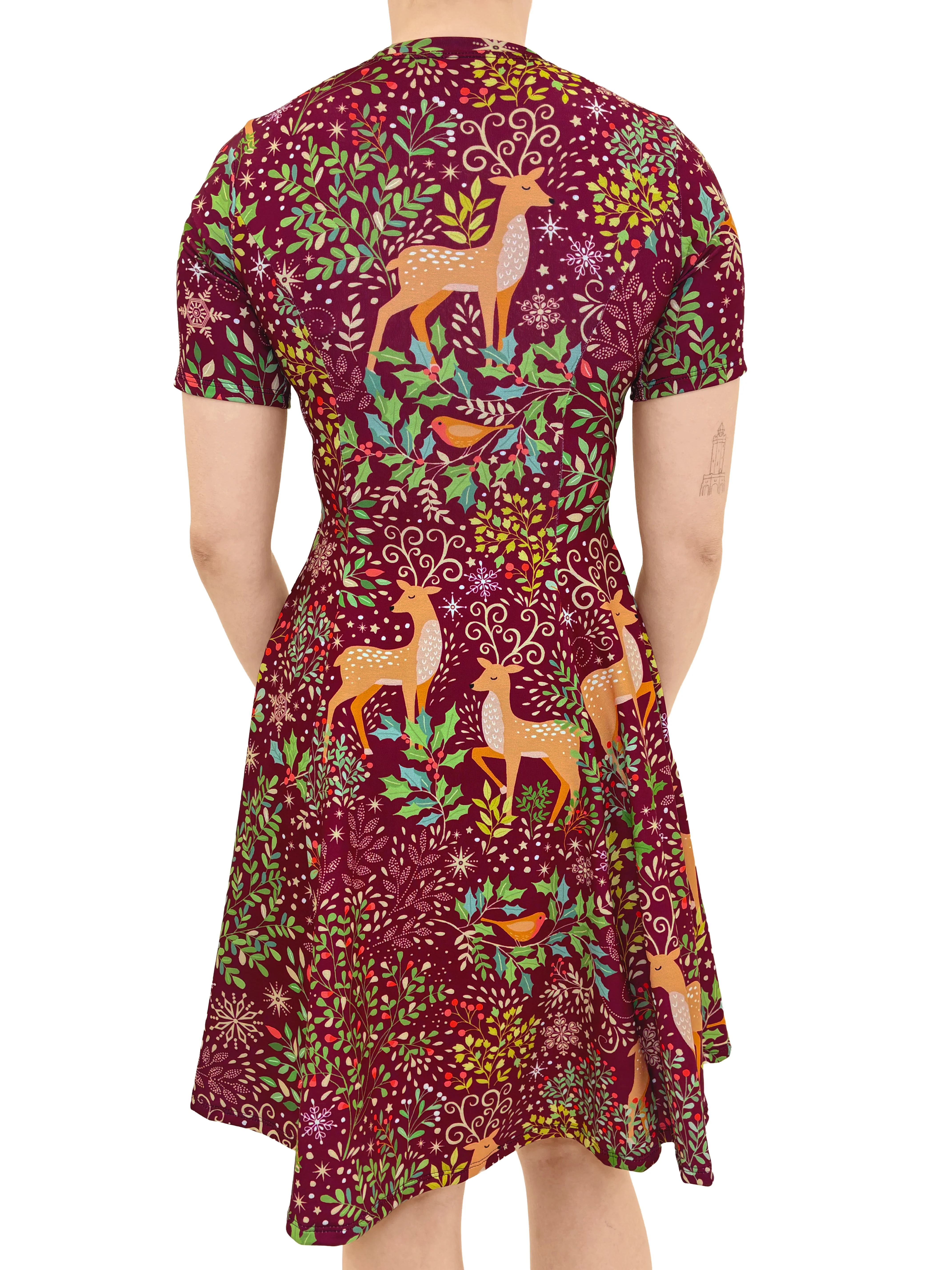 Oh Deer Longline Evil Tee Dress - Image 2