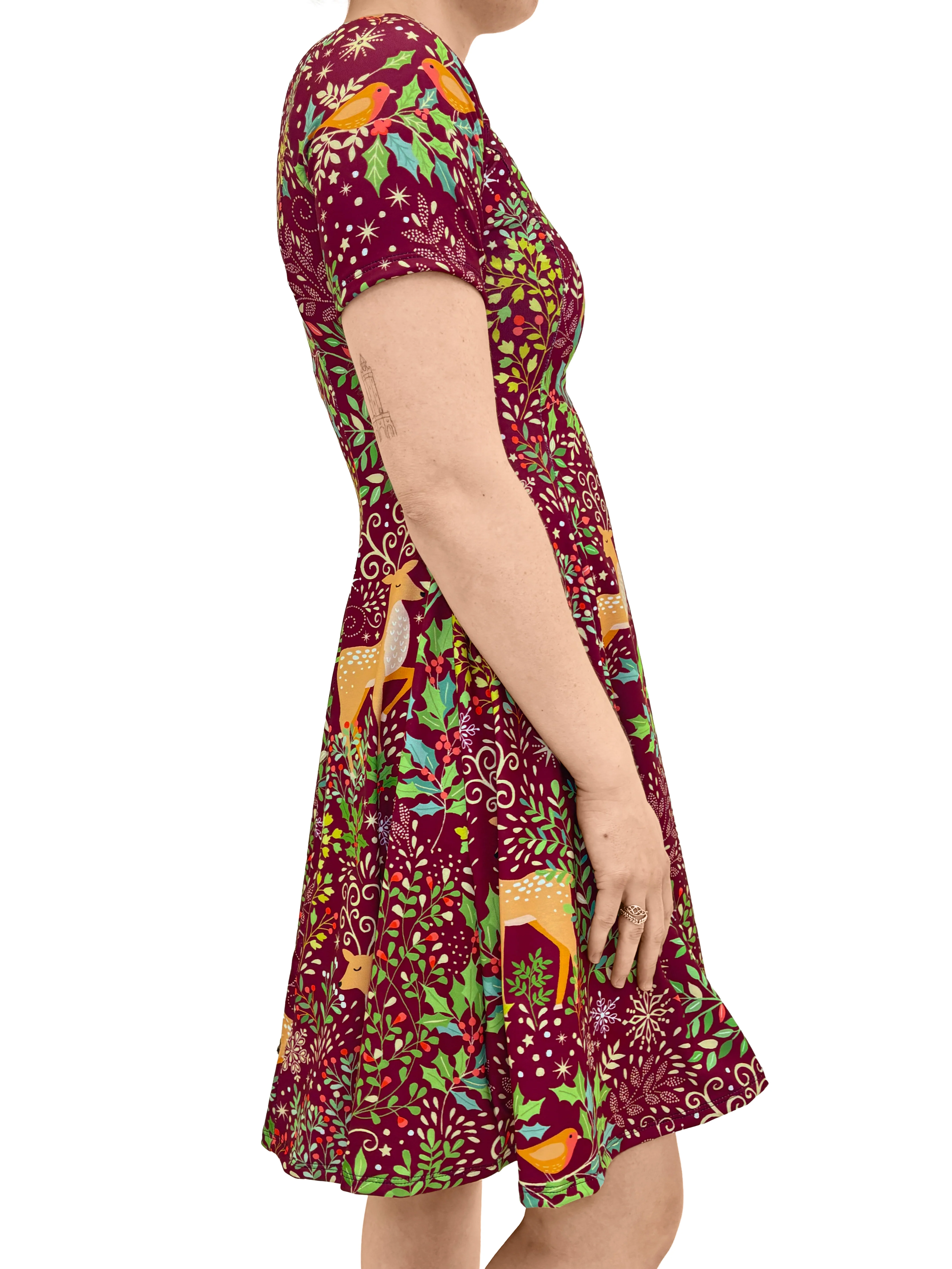 Oh Deer Longline Evil Tee Dress - Image 3