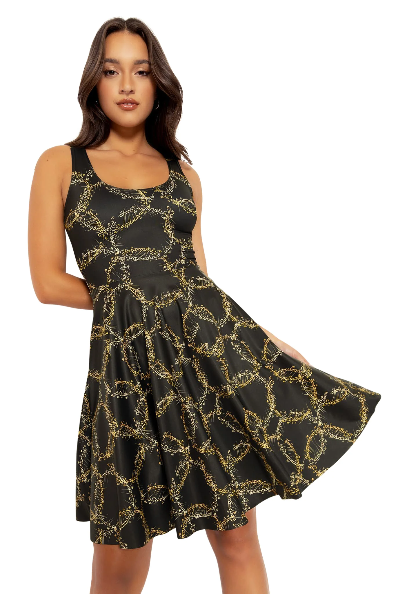 One Ring Scoop Longline Dress - Image 7