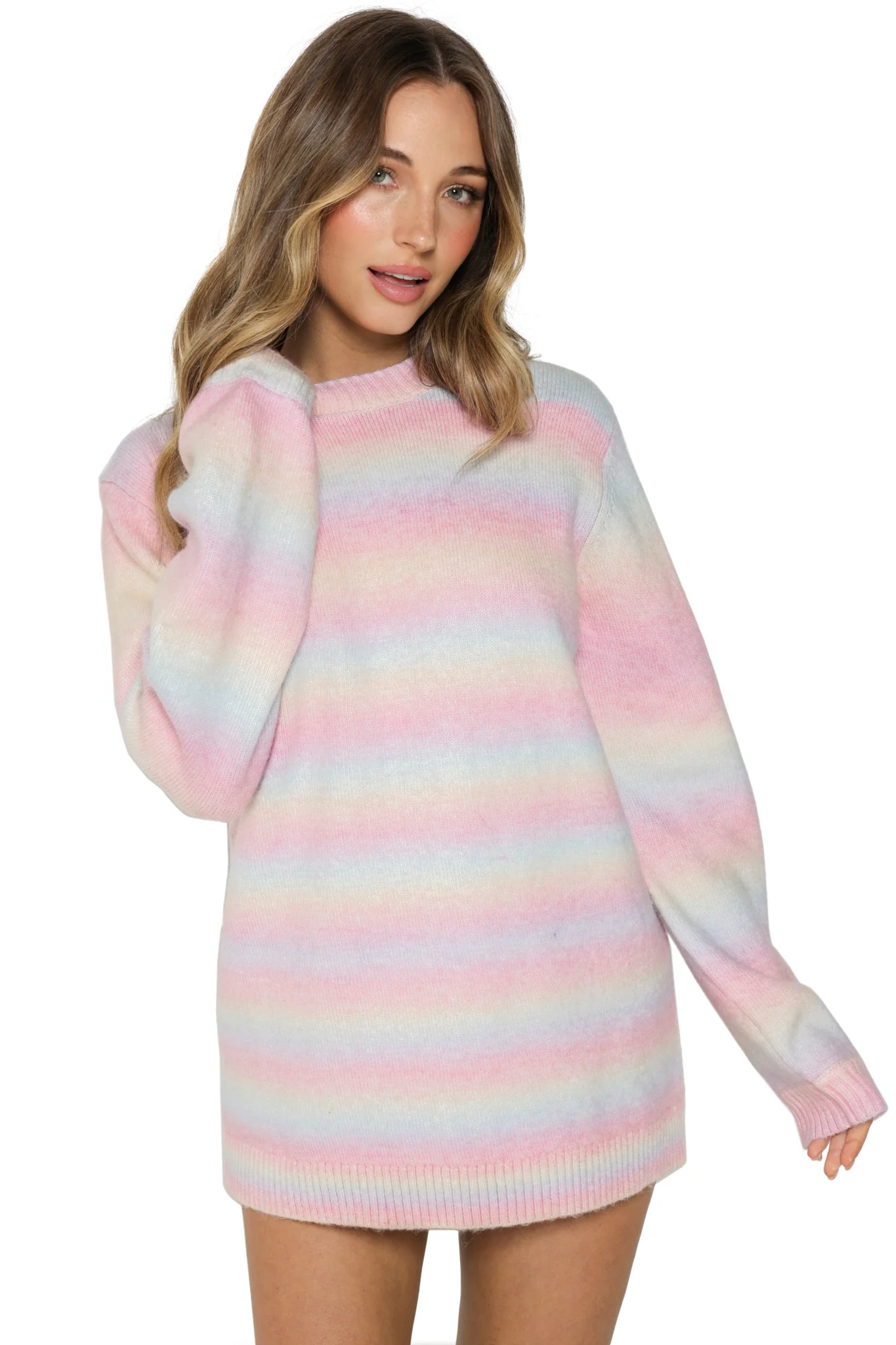 Pastel Rainbow Snuggle Sweater - Image 7