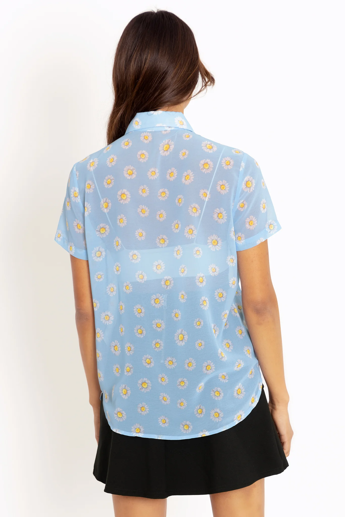 Peace Daisy Blue Cute As A Button Shirt - Image 3