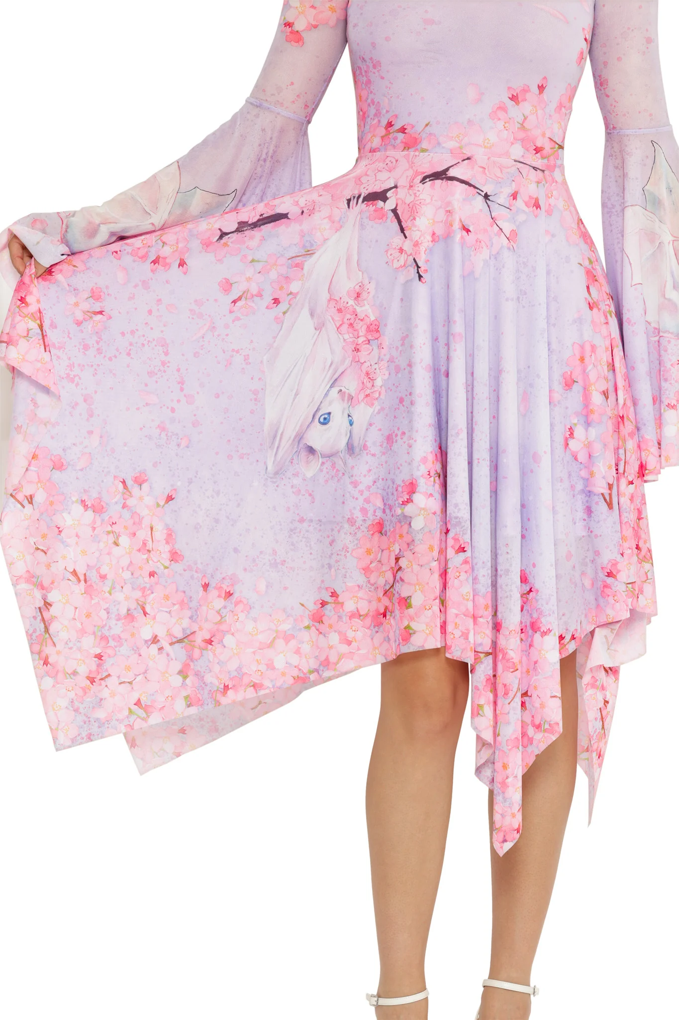 Pearl in Sakura Spectre Handkerchief Dress - Image 5