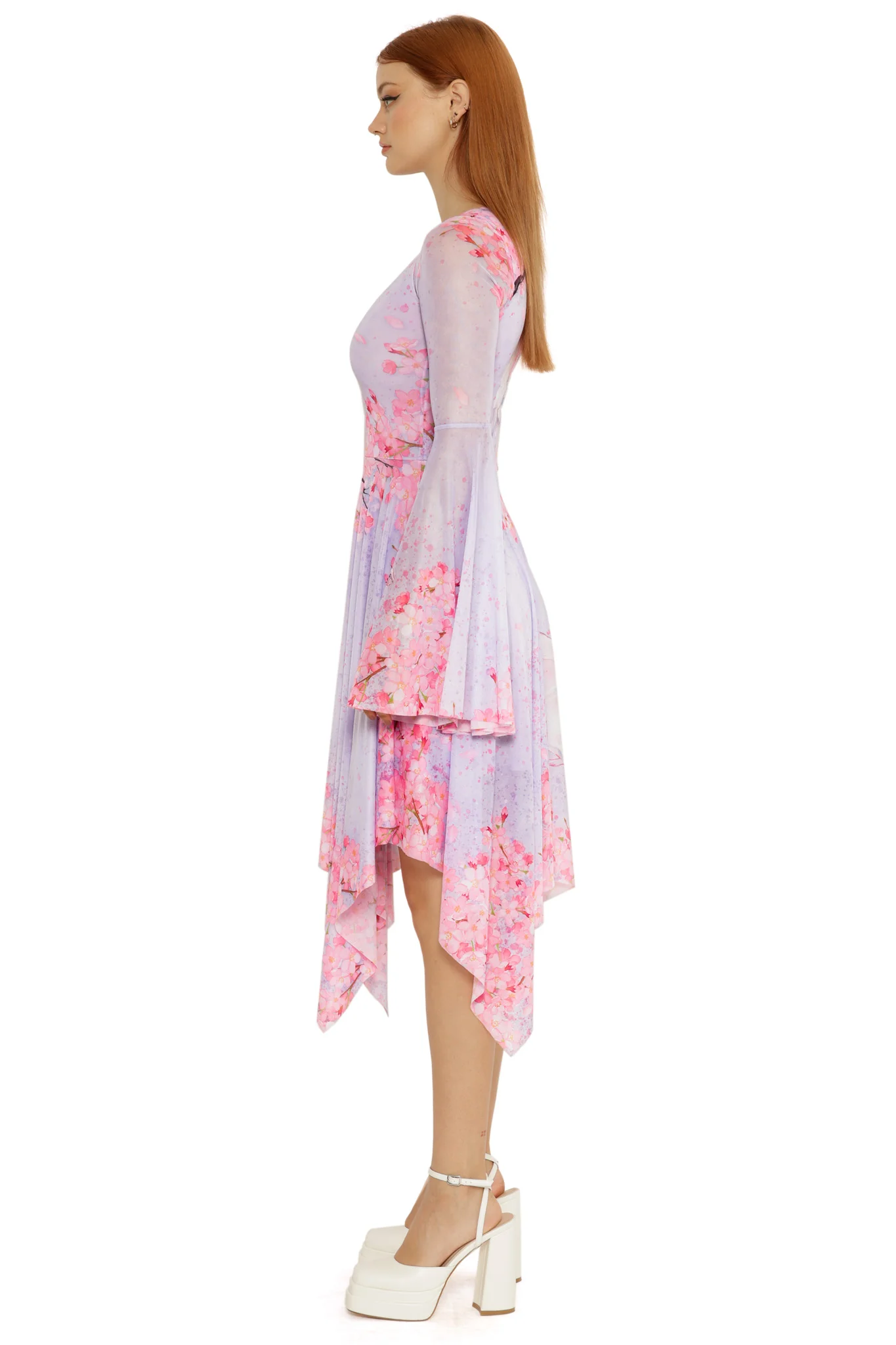 Pearl in Sakura Spectre Handkerchief Dress - Image 8