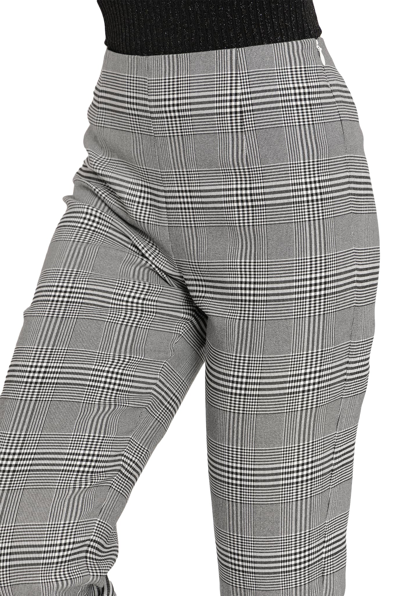 Plaid Mono Cigarette Pants - Image 3