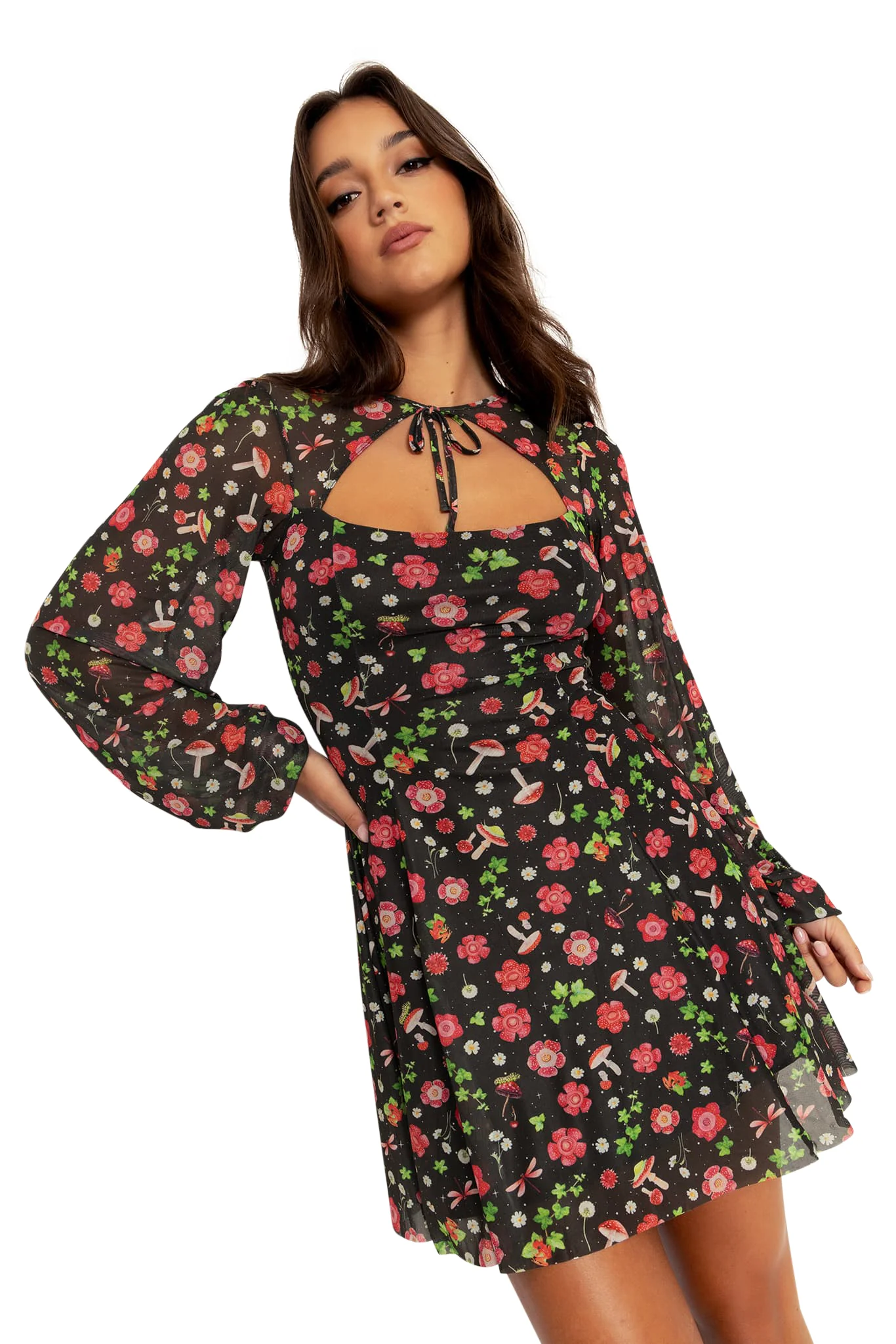 Poison Fields Shrug Bishop Dress - Image 8