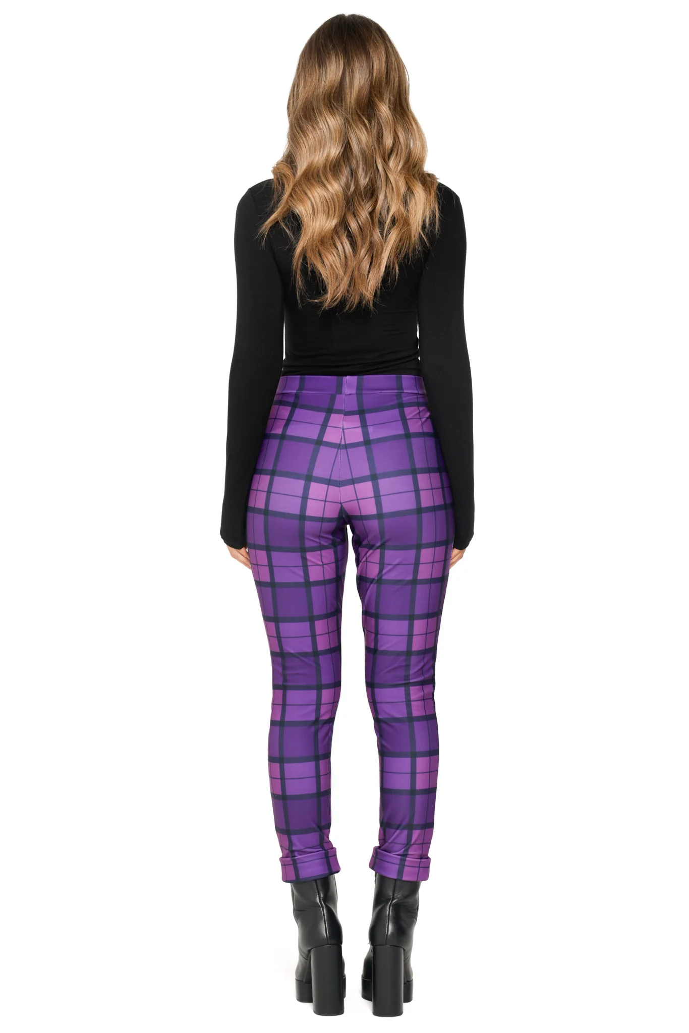 Poisonberry Tartan Cuffed Pants - Image 3