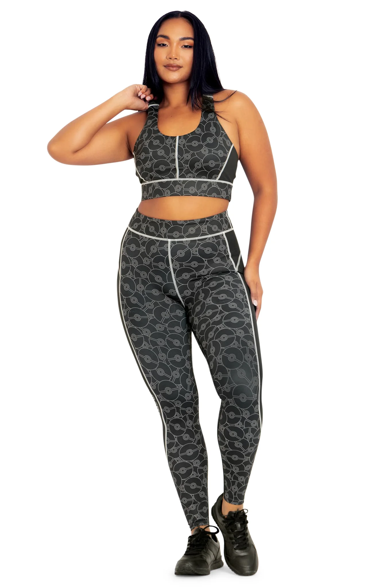 Poké Ball Mono High Waisted Ninja Pants - Image 2
