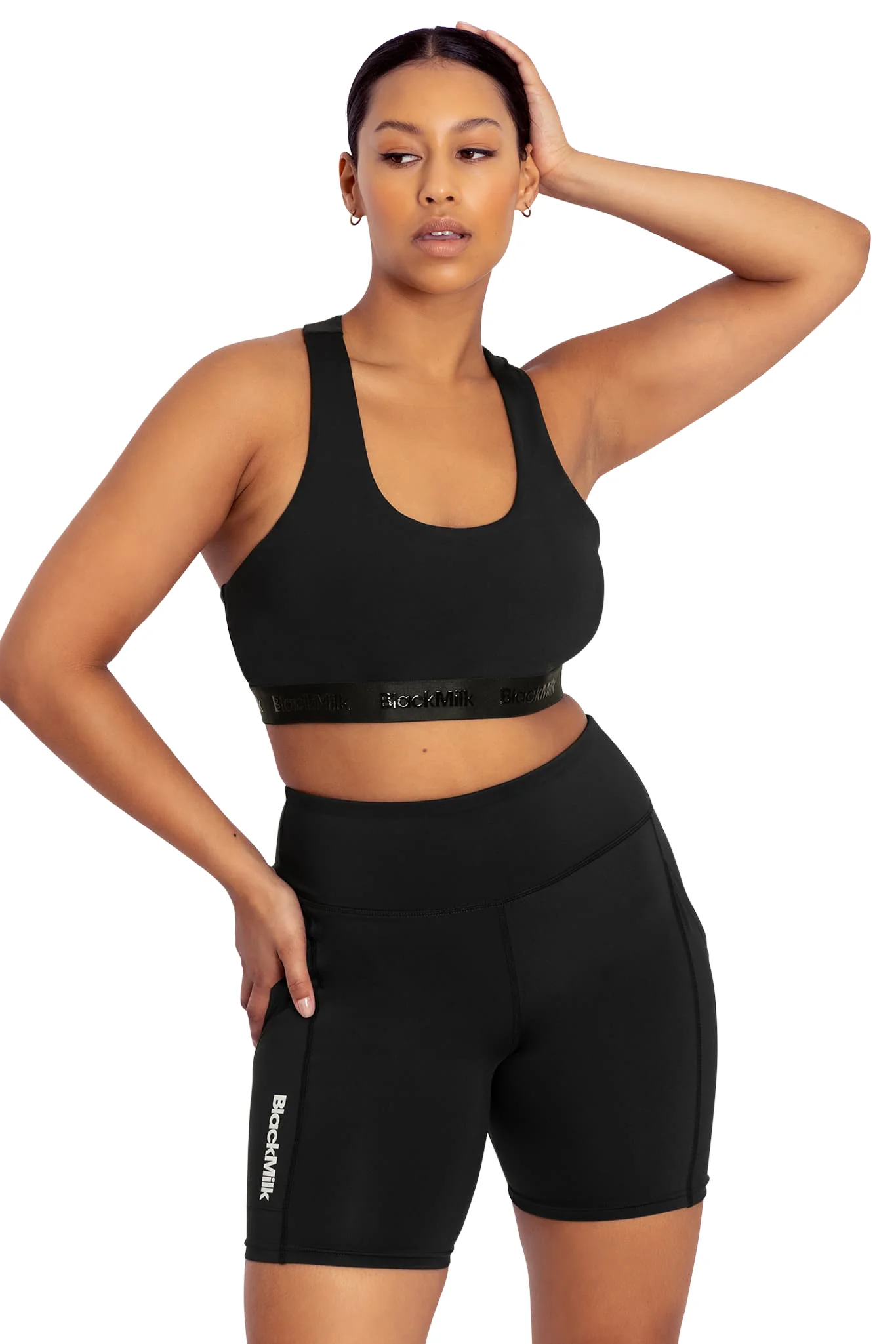 Power Up High Waisted Pocket Bike Short Peachies - Image 7