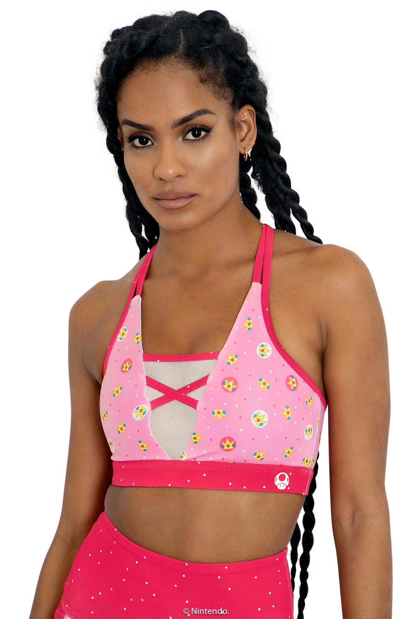 Princess Peach Sheer V Crop