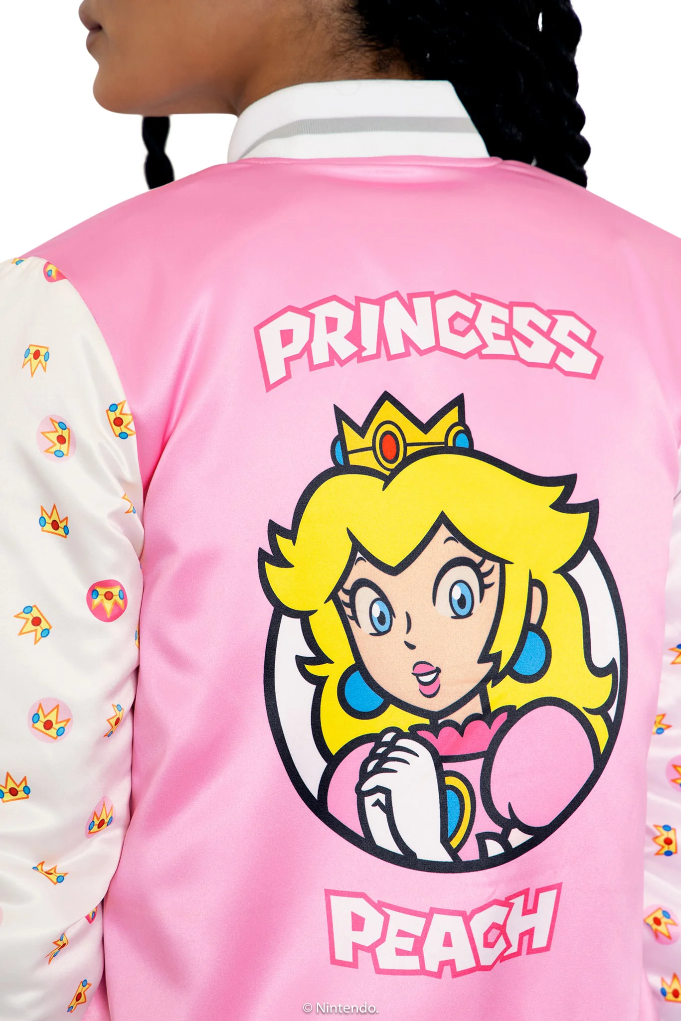 Princess Peach Shiny Bomber Jacket - Image 5