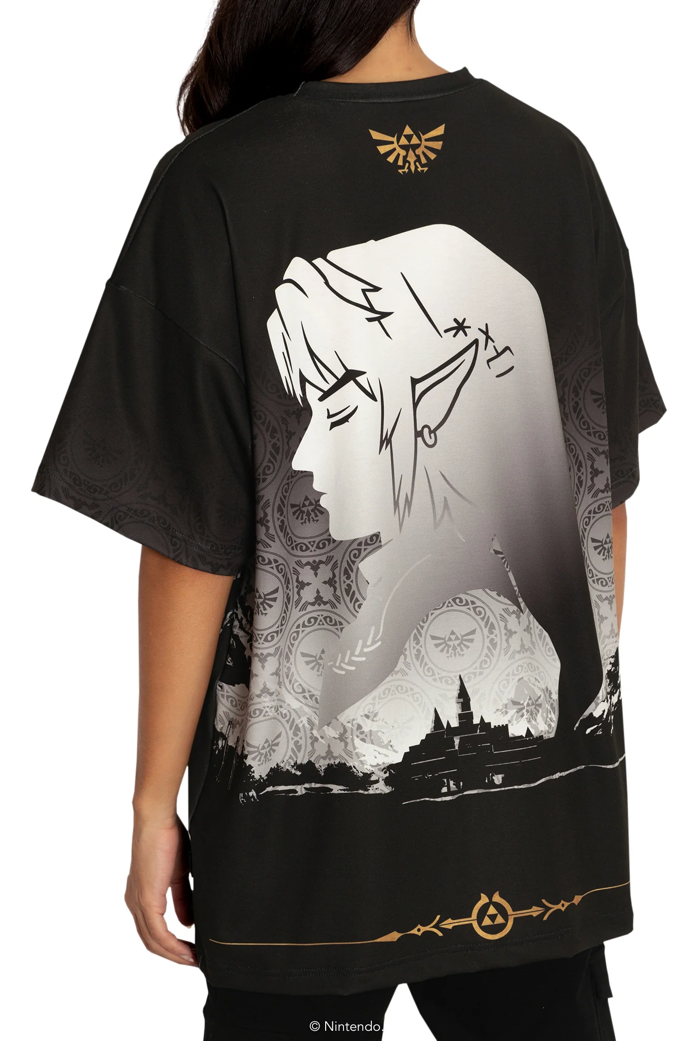 Princess Zelda And Link Big Tee - Image 8