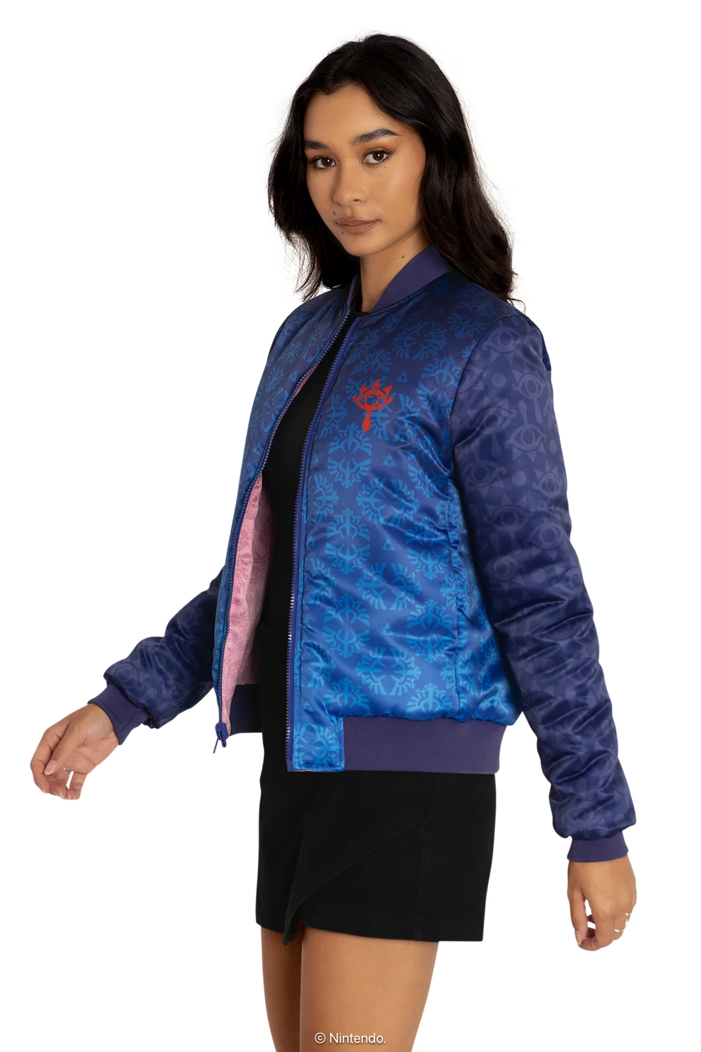 Princess Zelda And Sheik Reversible Bomber Jacket - Image 9