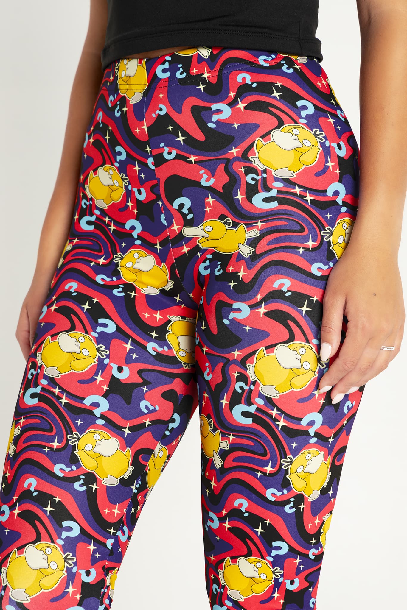 Psyduck Confusion High Waisted Matte Finish Leggings - Image 3