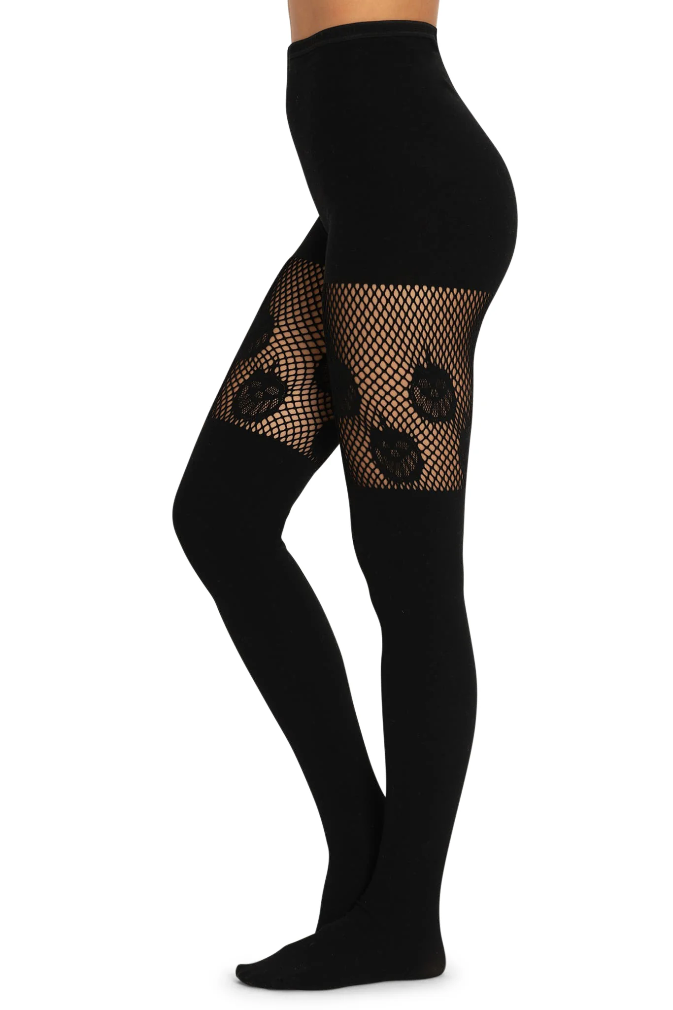 Pumpkin Black Suspender Hosiery