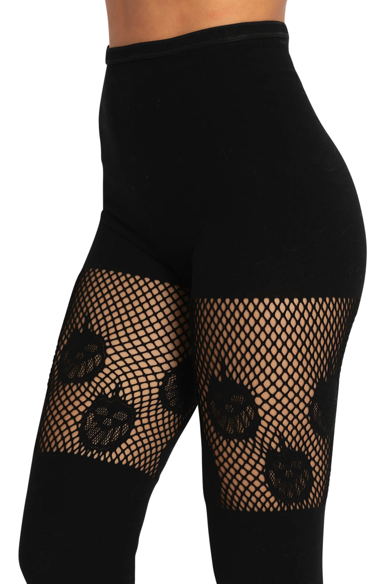 Pumpkin Black Suspender Hosiery - Image 2