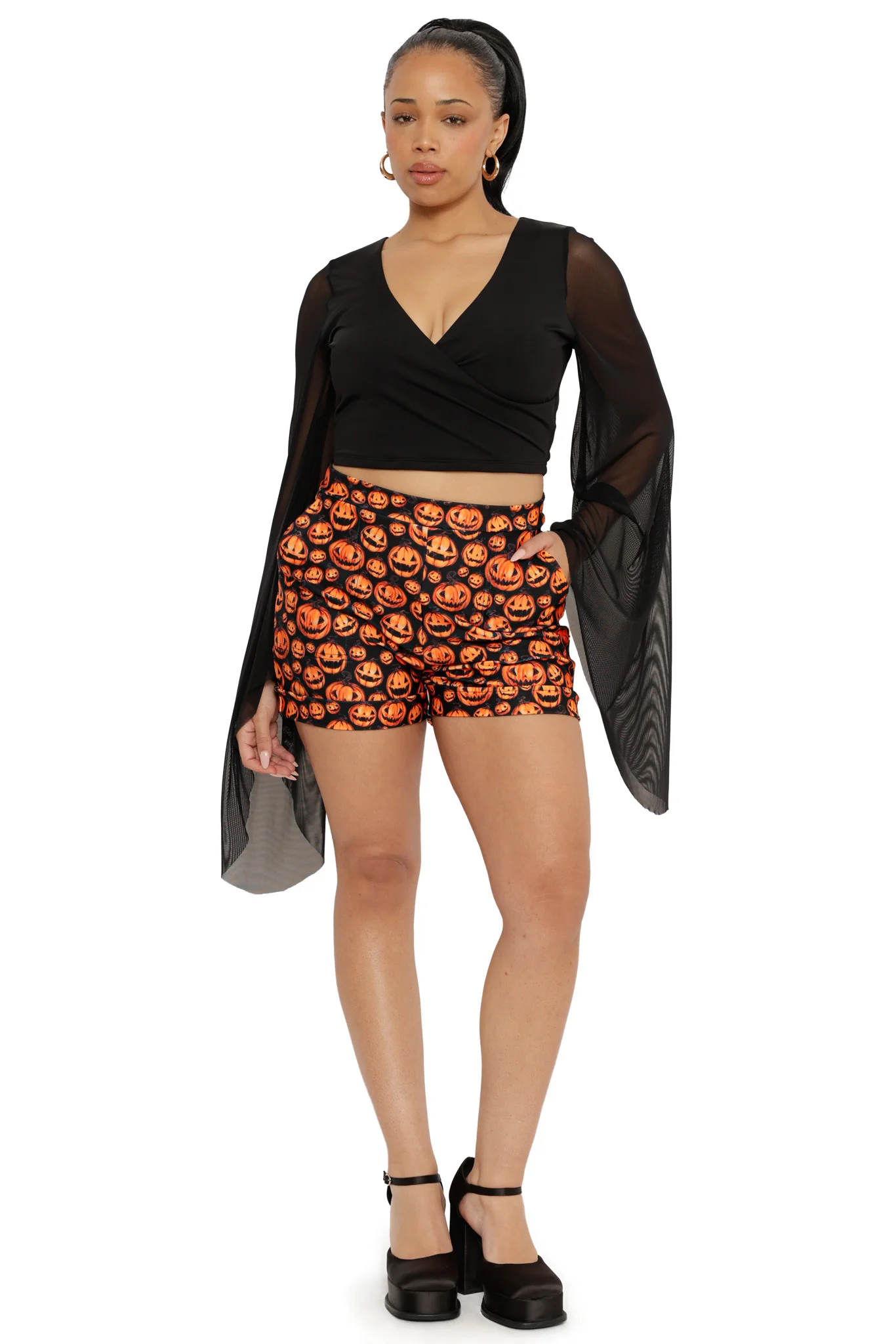 Pumpkins Cuffed Shorts - Image 4