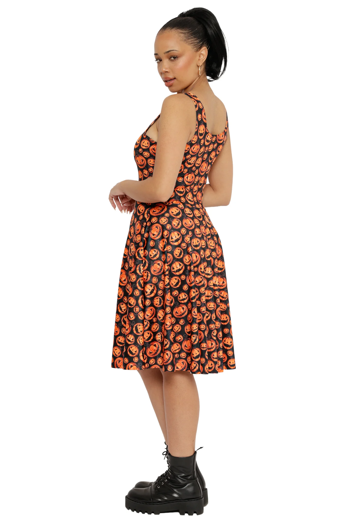 Pumpkins Scoop Longline Dress - Image 4