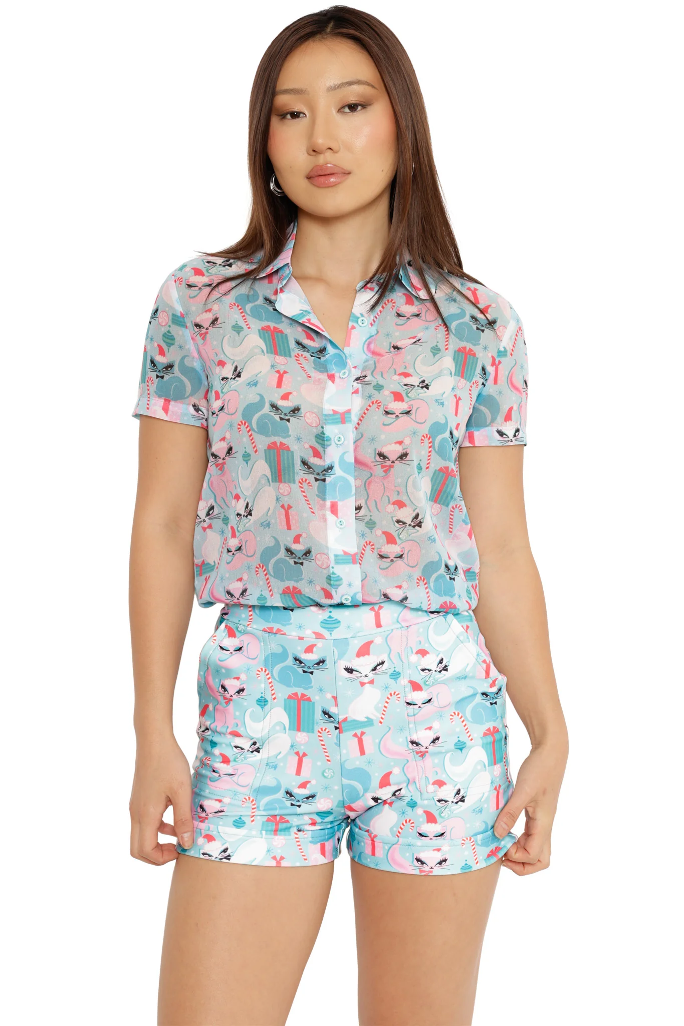Purr-esent Cute As A Button Shirt - Image 4
