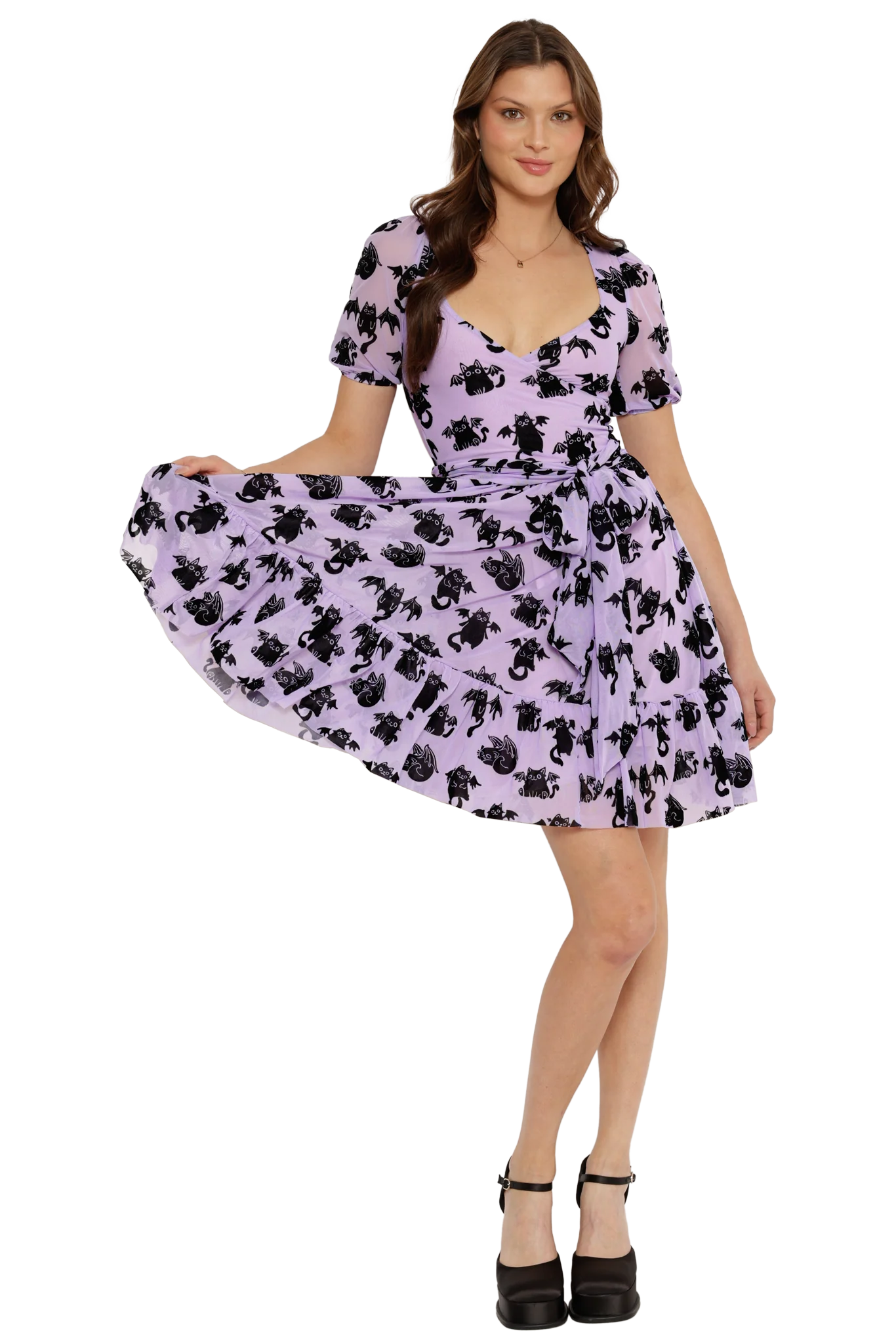 Purranormal Activity Wrap Longline Dress