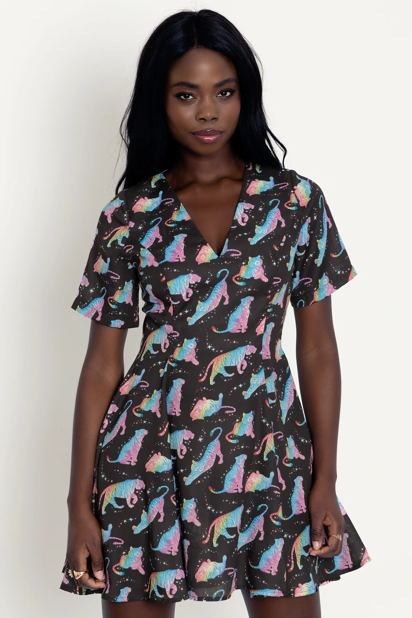 Rainbow Tiger New V Dress - Image 7