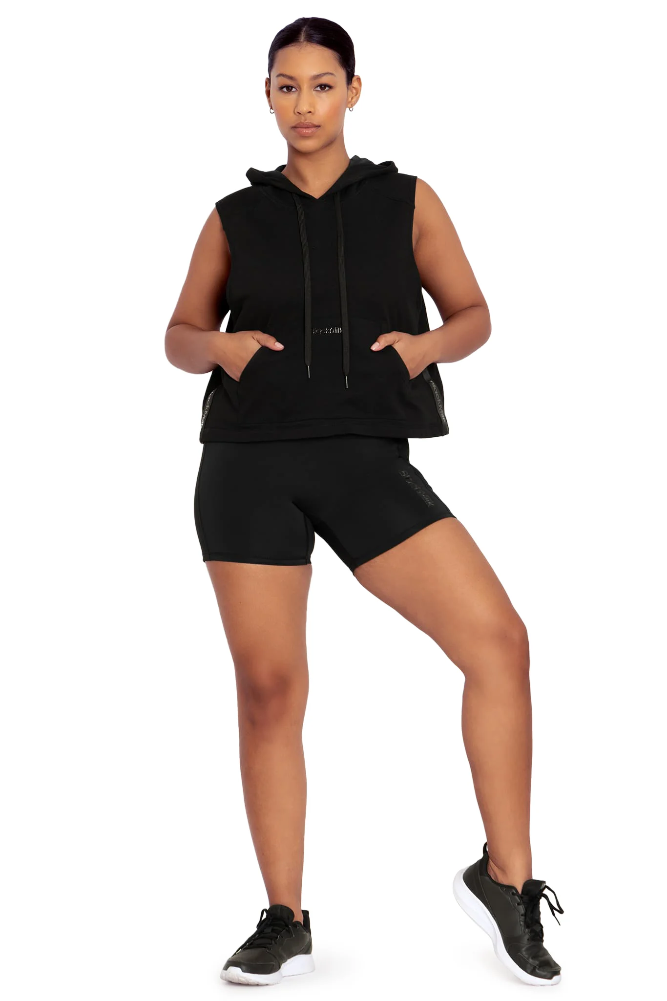 Reppin' It Black Sleeveless Hoodie - Image 4