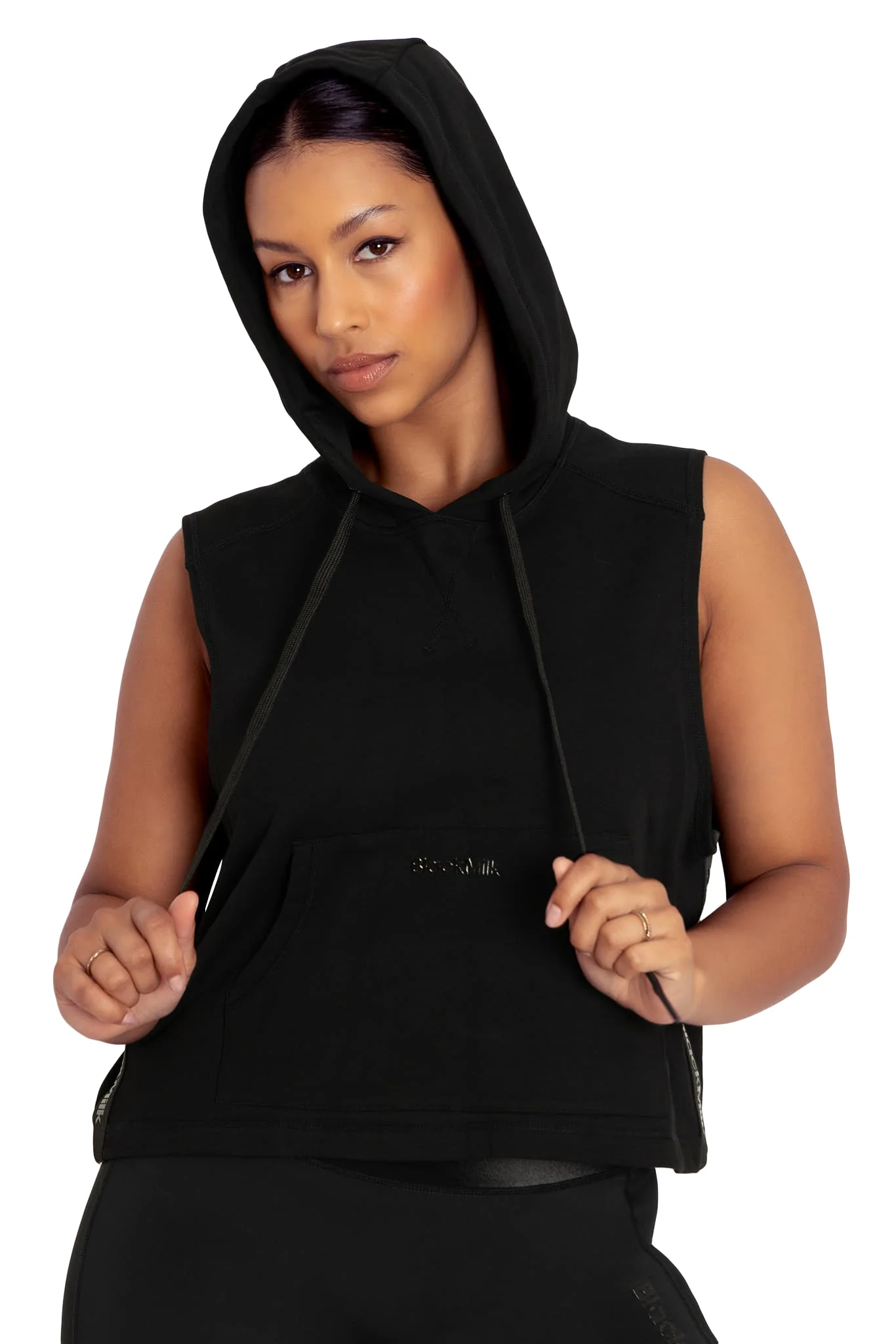 Reppin' It Black Sleeveless Hoodie - Image 7