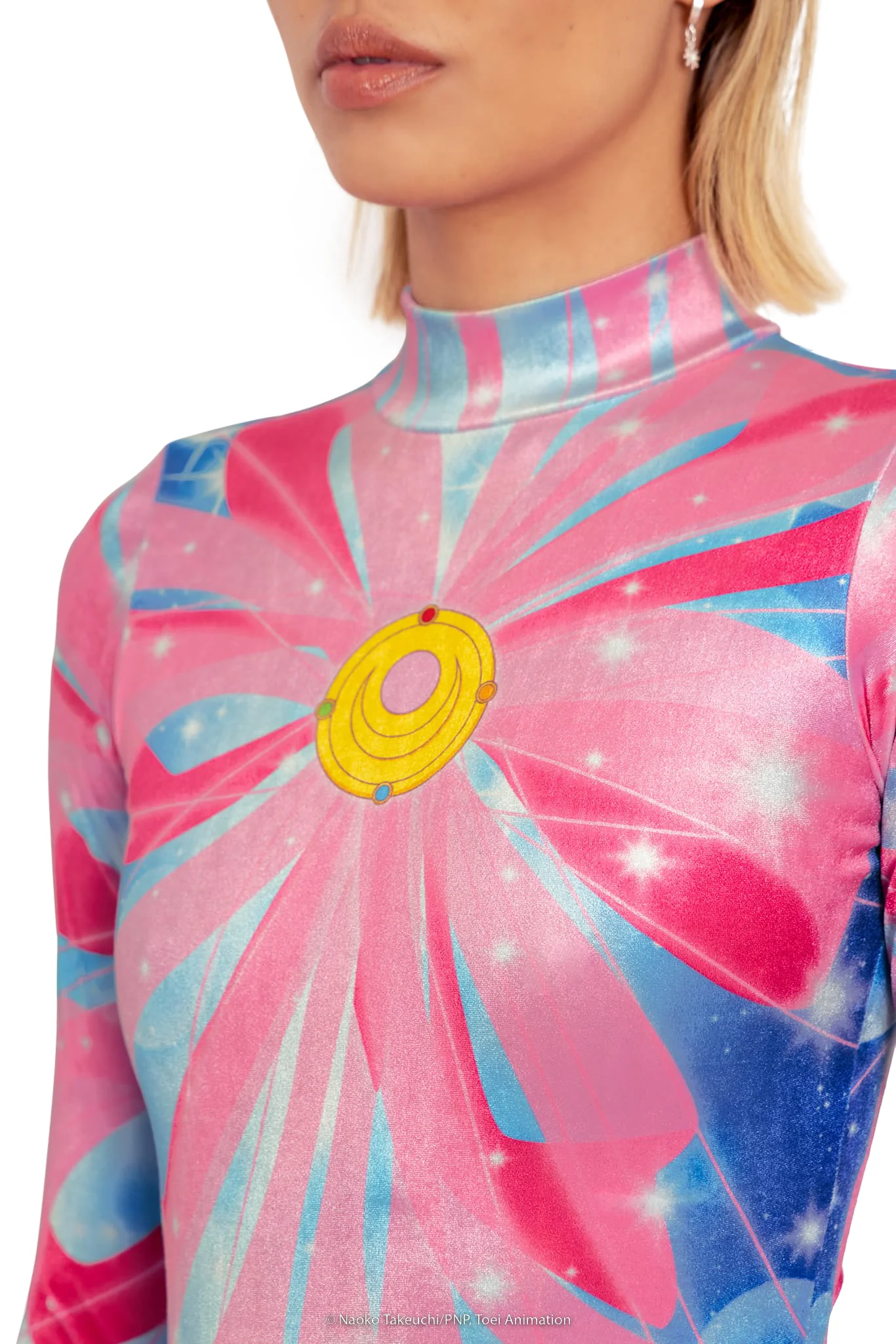 Ribbon Transformation Velvet Long Sleeve Bodysuit - Image 5