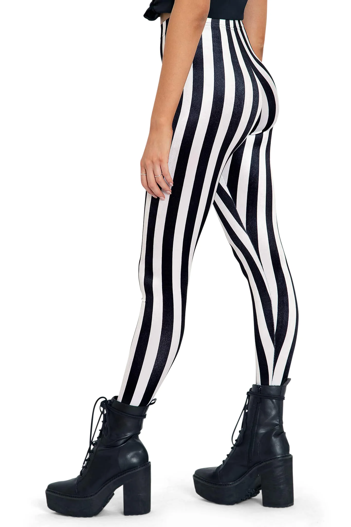 Ringleader Mono Velvet High Waisted Leggings - Image 3
