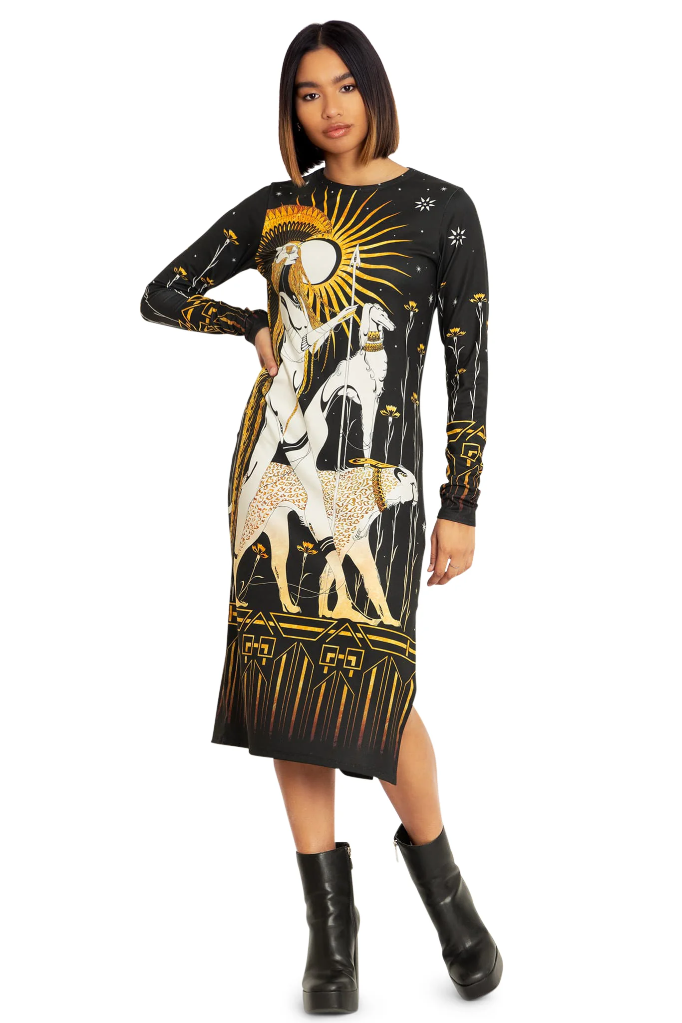 Roman Long Sleeve Tee Dress