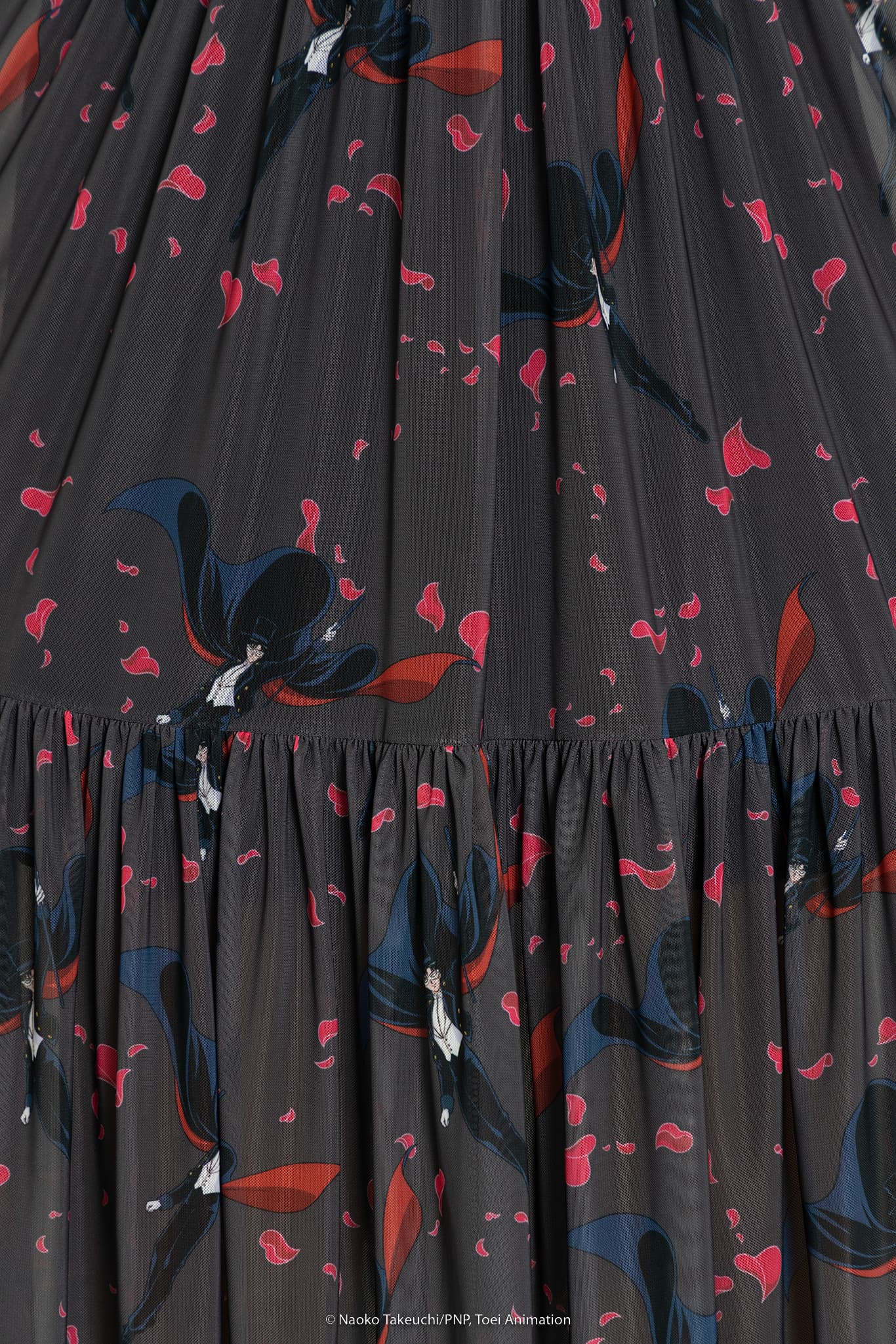 Roses And Tuxedo Mask Sheer Midaxi Dress - Image 4