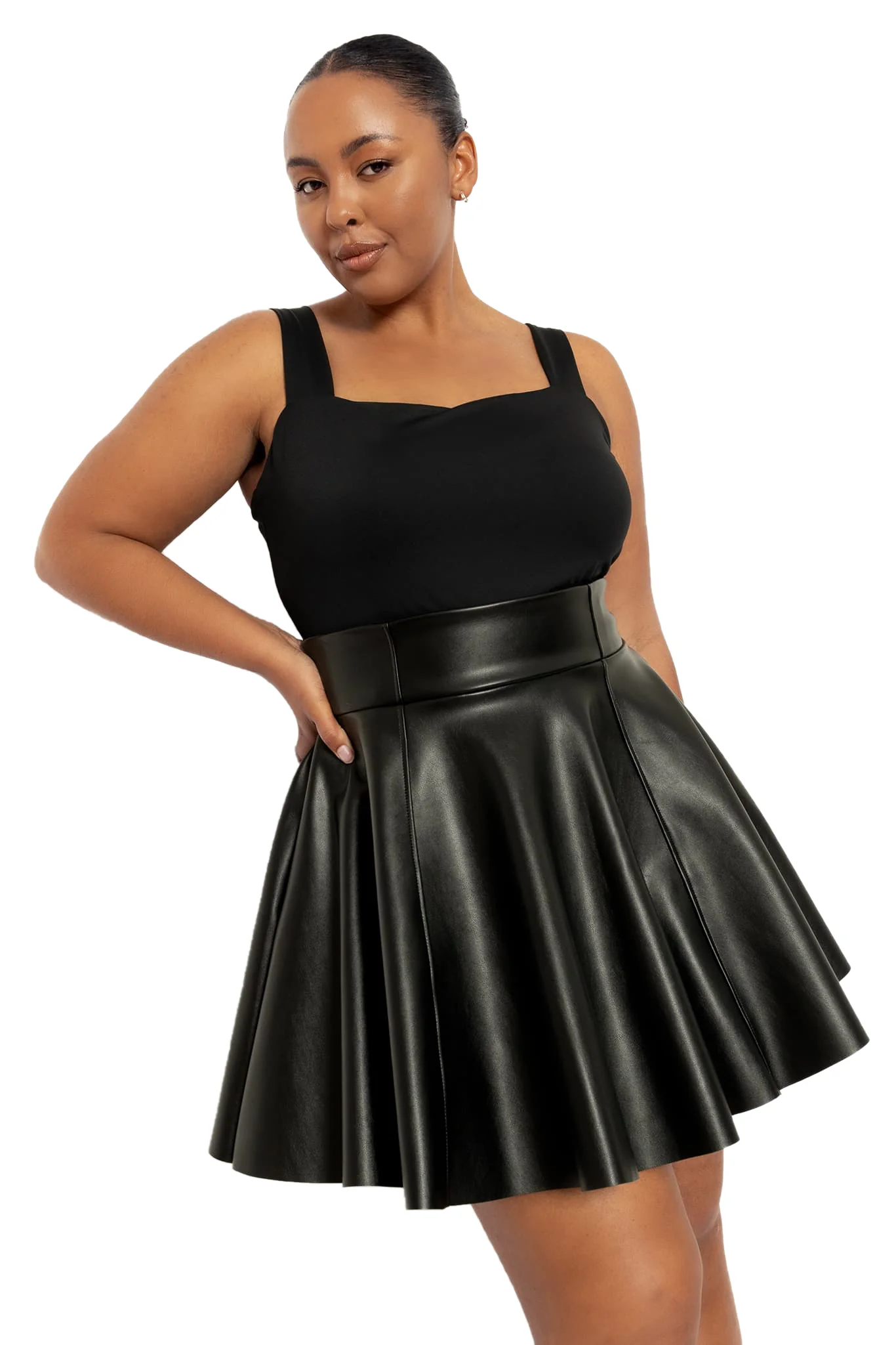 Route 66 Ultra High Waisted Skater Skirt - Image 8
