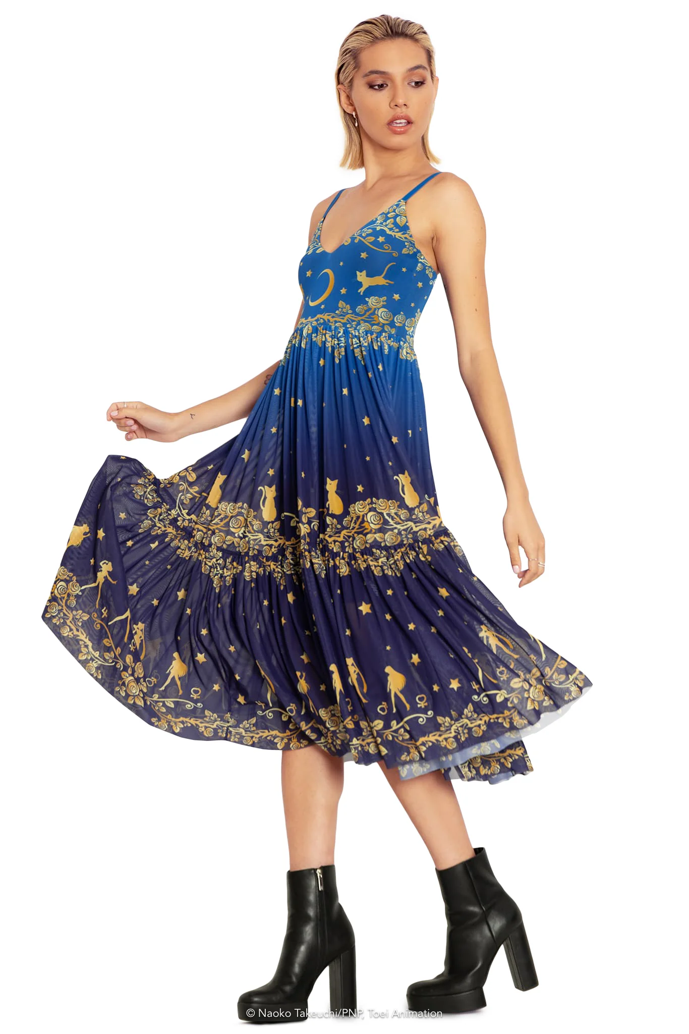 Sailor Guardians Stars Sheer Midaxi Dress - Image 5
