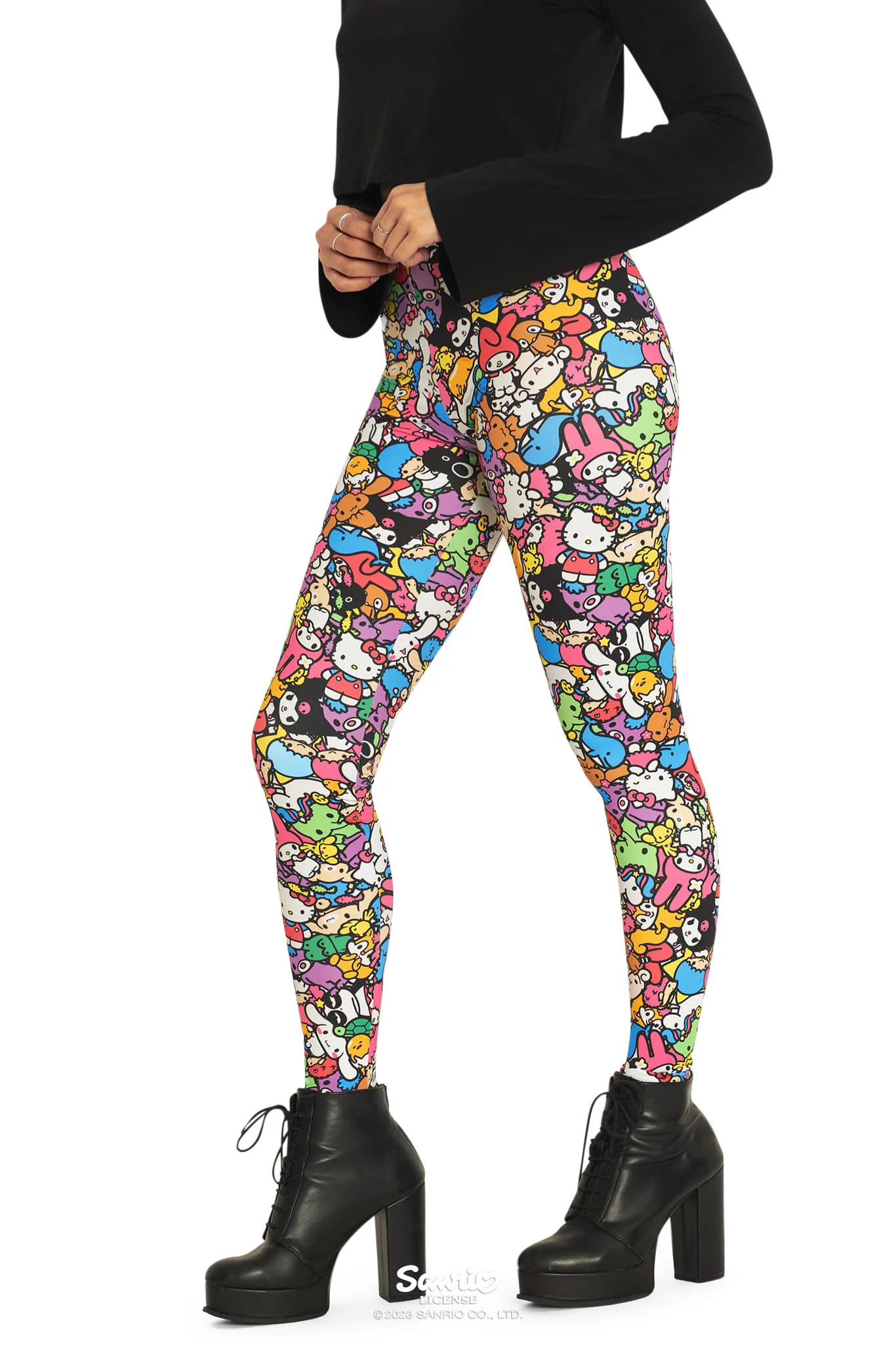 Sanrio All Stars High Waisted Matte Finish Leggings - Image 4