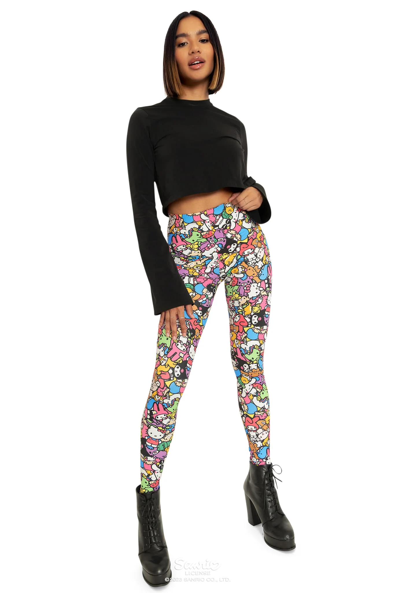Sanrio All Stars High Waisted Matte Finish Leggings - Image 6