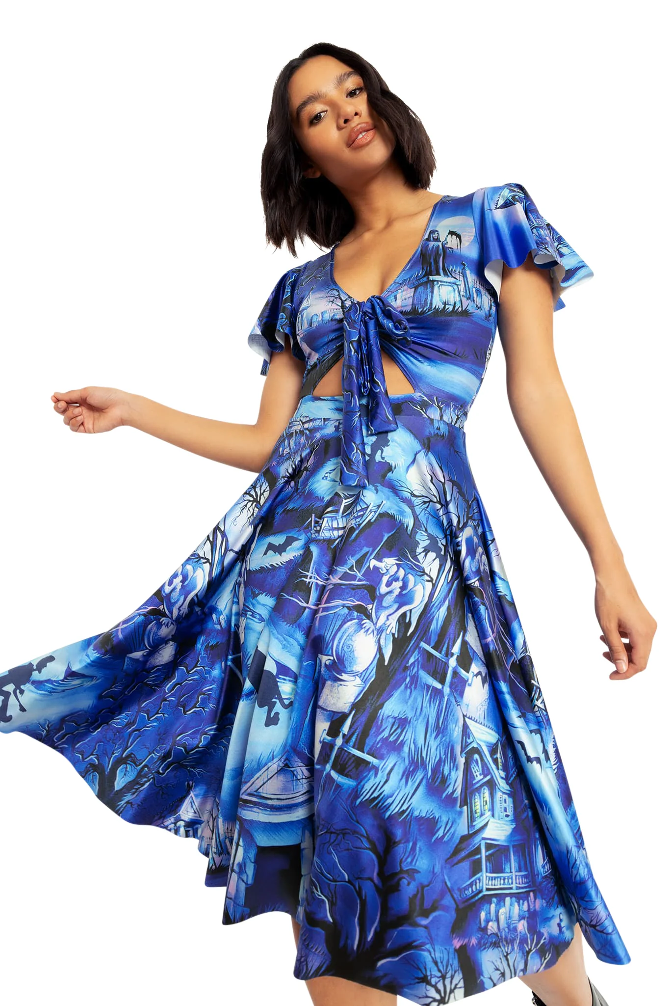 Scooby-Doo Haunted House Rio Midi Dress