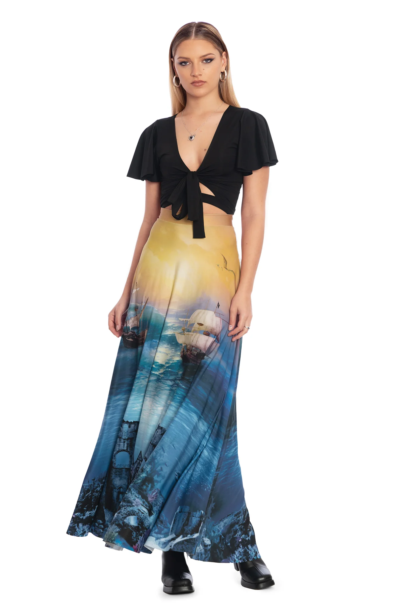 Sea Battle Maxi Skirt - Image 7