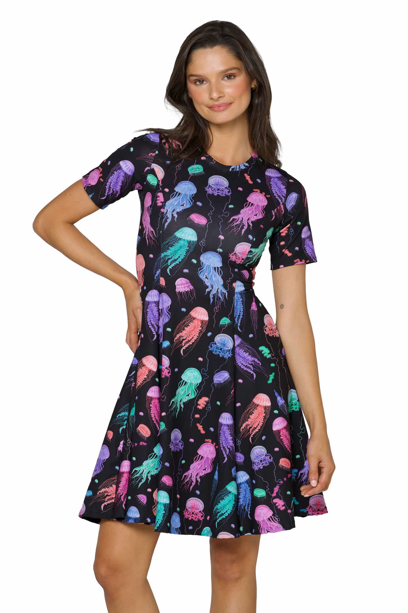 Sea Jellies Longline Evil Tee Dress - Image 4