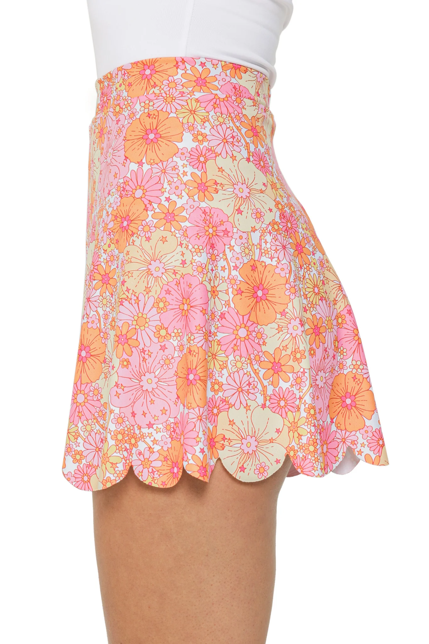 Sherbet Floral Printed Shorties - Image 6